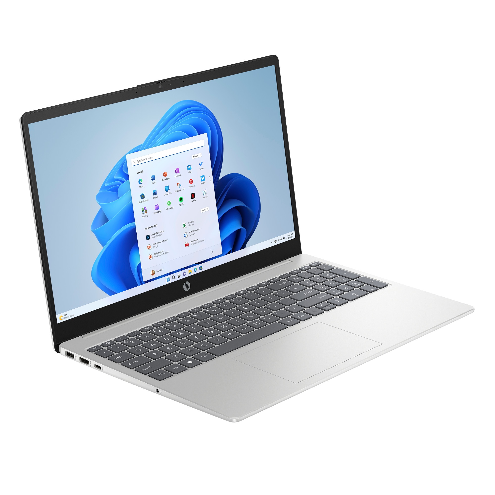 Computador Portátil HP 15-fc0110np R7 5ª, Ryzen 7-5825U (Copilot), 16GB RAM + 1TB Silver-3