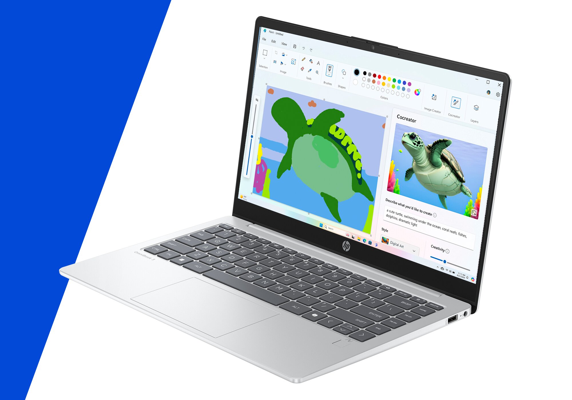 Computador Portátil HP Omnibook 3 AI PC 14-ha0003np, Ryzen AI 7 350 (8C) 50 NPU TOPs, 24GB RAM + 1TB Silver-2