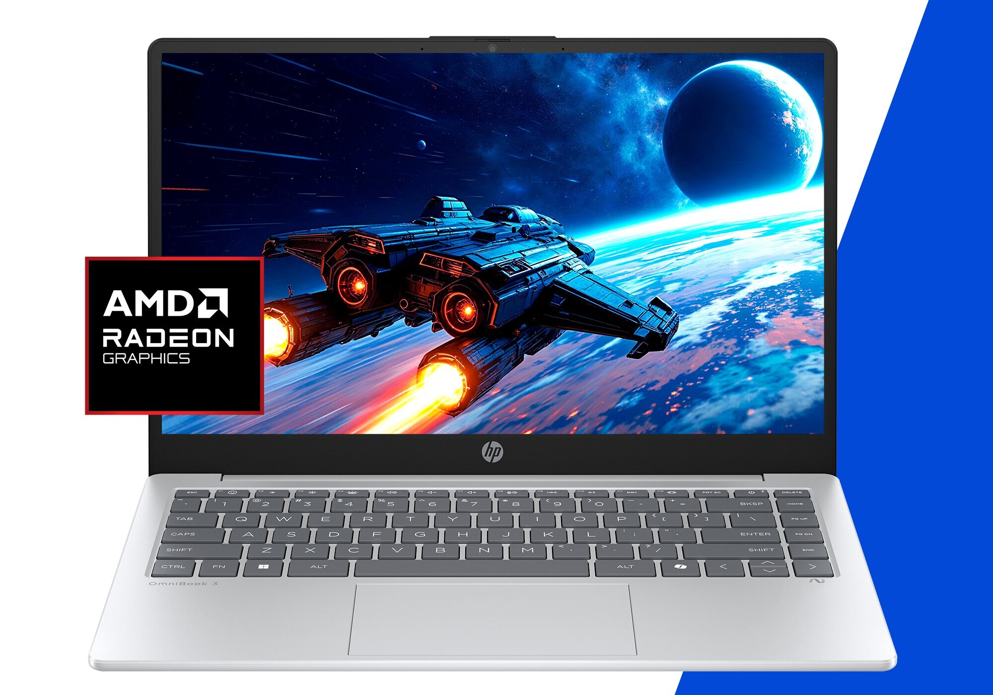Computador Portátil HP Omnibook 3 AI PC 14-ha0003np, Ryzen AI 7 350 (8C) 50 NPU TOPs, 24GB RAM + 1TB Silver-5