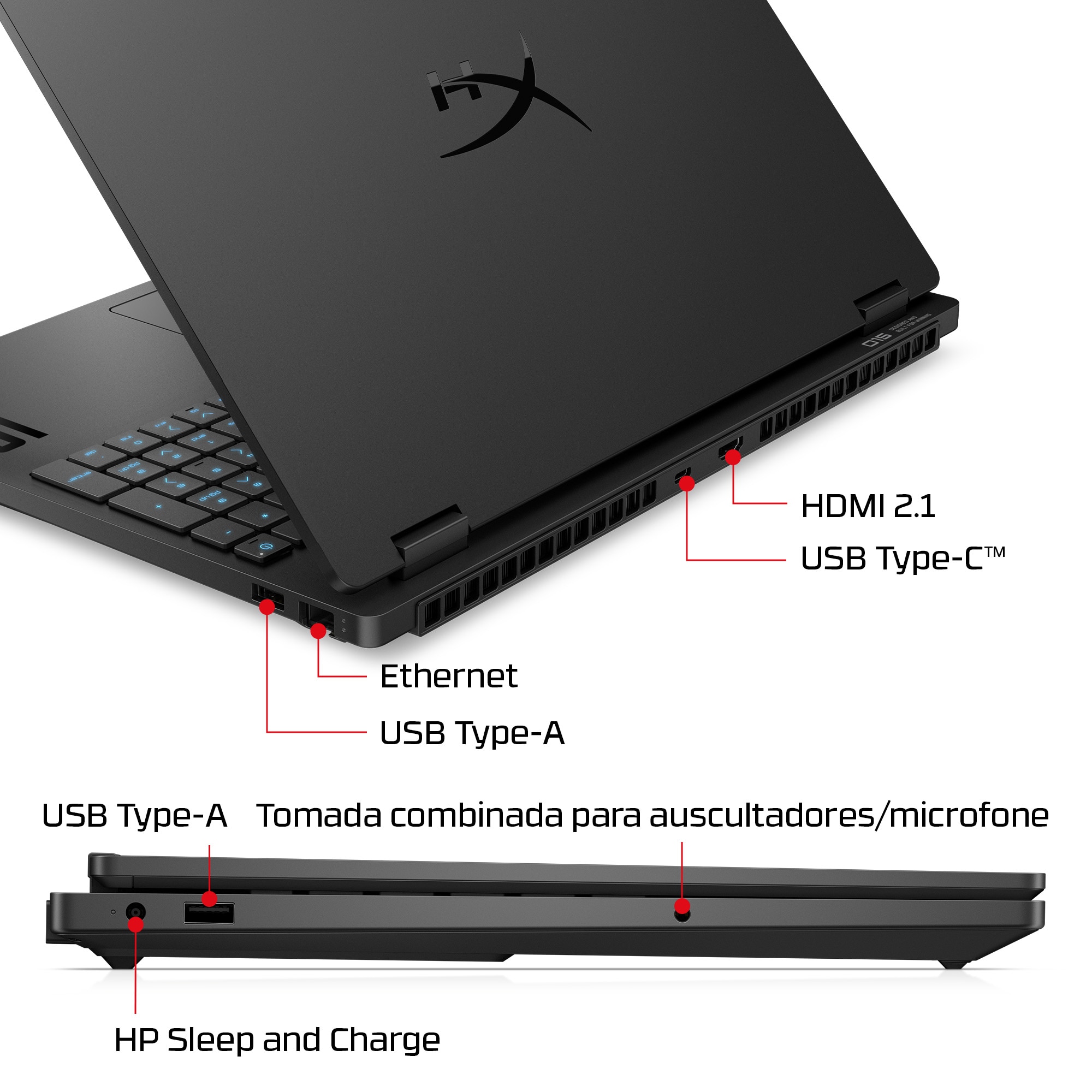Computador Portátil HP HyperX OMEN 15" Gaming Laptop PC 15-gb0014npx (D6VB4EA) 6