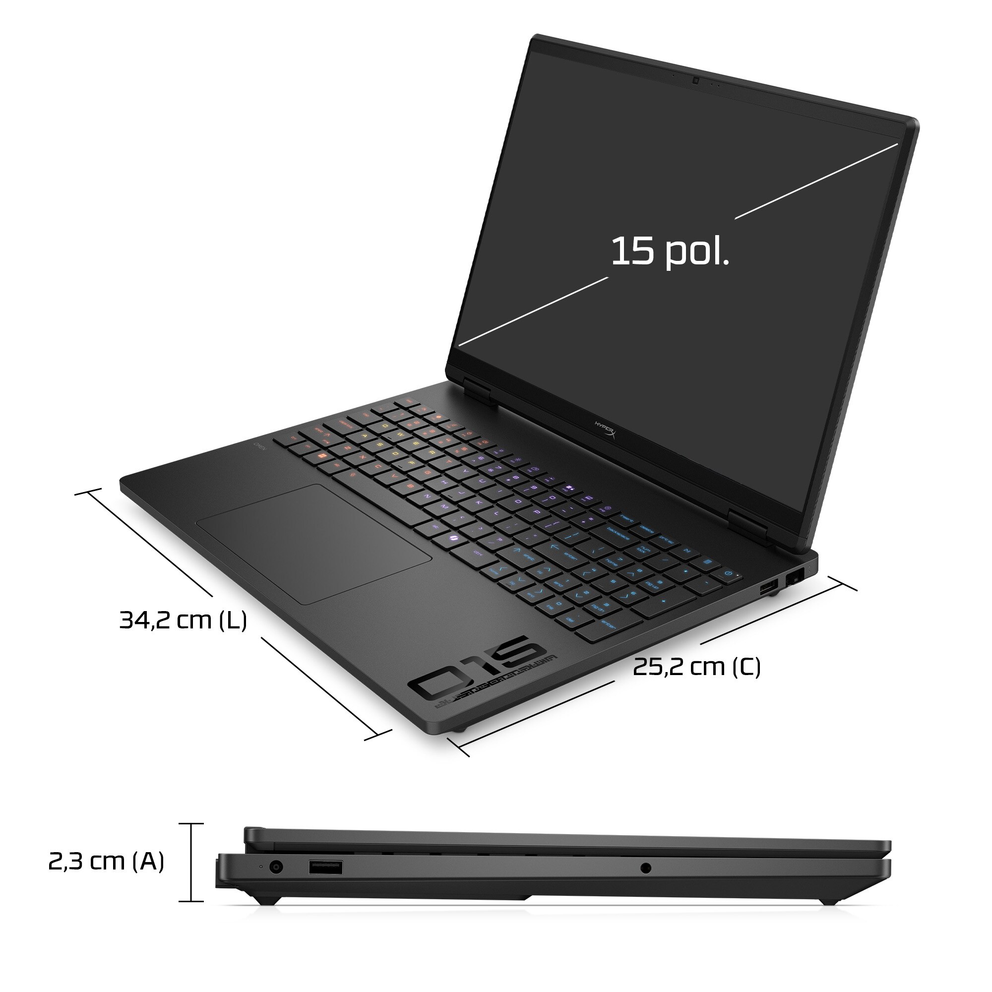 Computador Portátil HP HyperX OMEN 15" Gaming Laptop PC 15-ga0005npx (D6VY7EA) 7