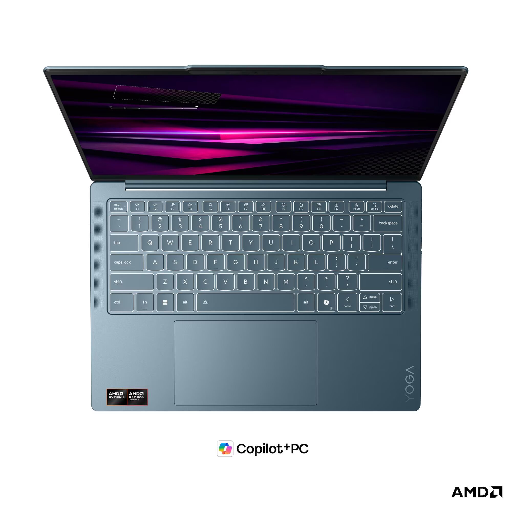 Computador Portátil Lenovo Yoga Slim 7a (14", 11) 14AGP11 AMD Ryzen AI 7 445 Windows® 11 Home - Tidal Teal Tidal Teal-6