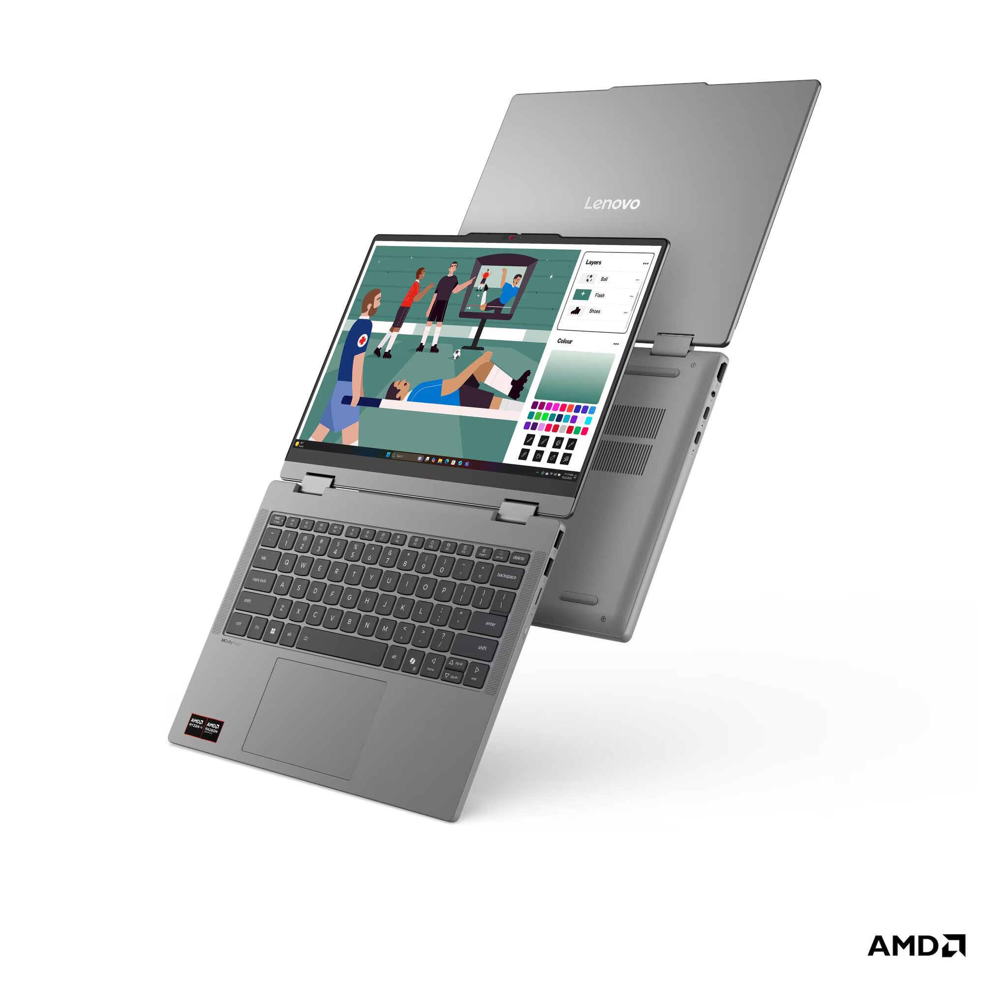 Computador Portátil Lenovo IdeaPad 5a 2-in-1 (14", 11) 14AHP11 AMD Ryzen 5 230 - Luna Grey Luna Grey-6
