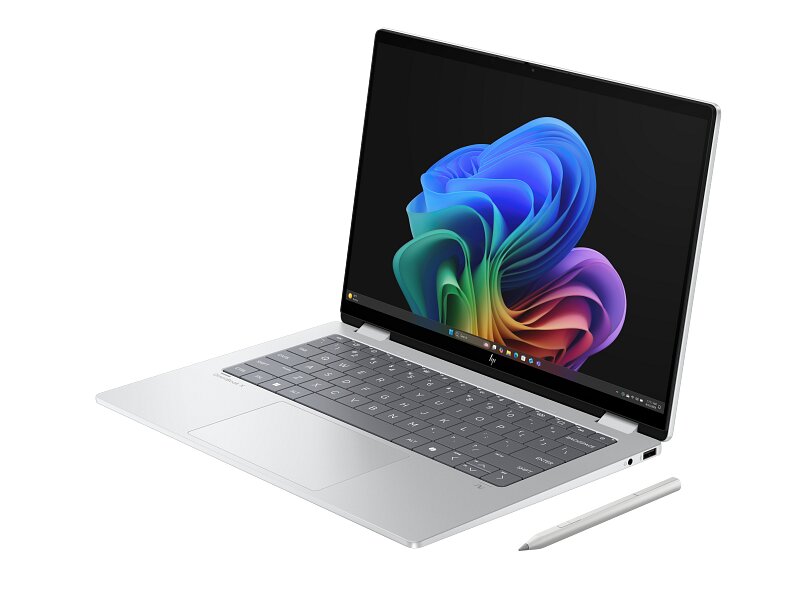Computador Portátil HP OmniBook X Flip 2-in-1 Laptop Next Gen AI 14-fm0012npx D92FVEA - Alumínio Glacier Silver Alumínio-2