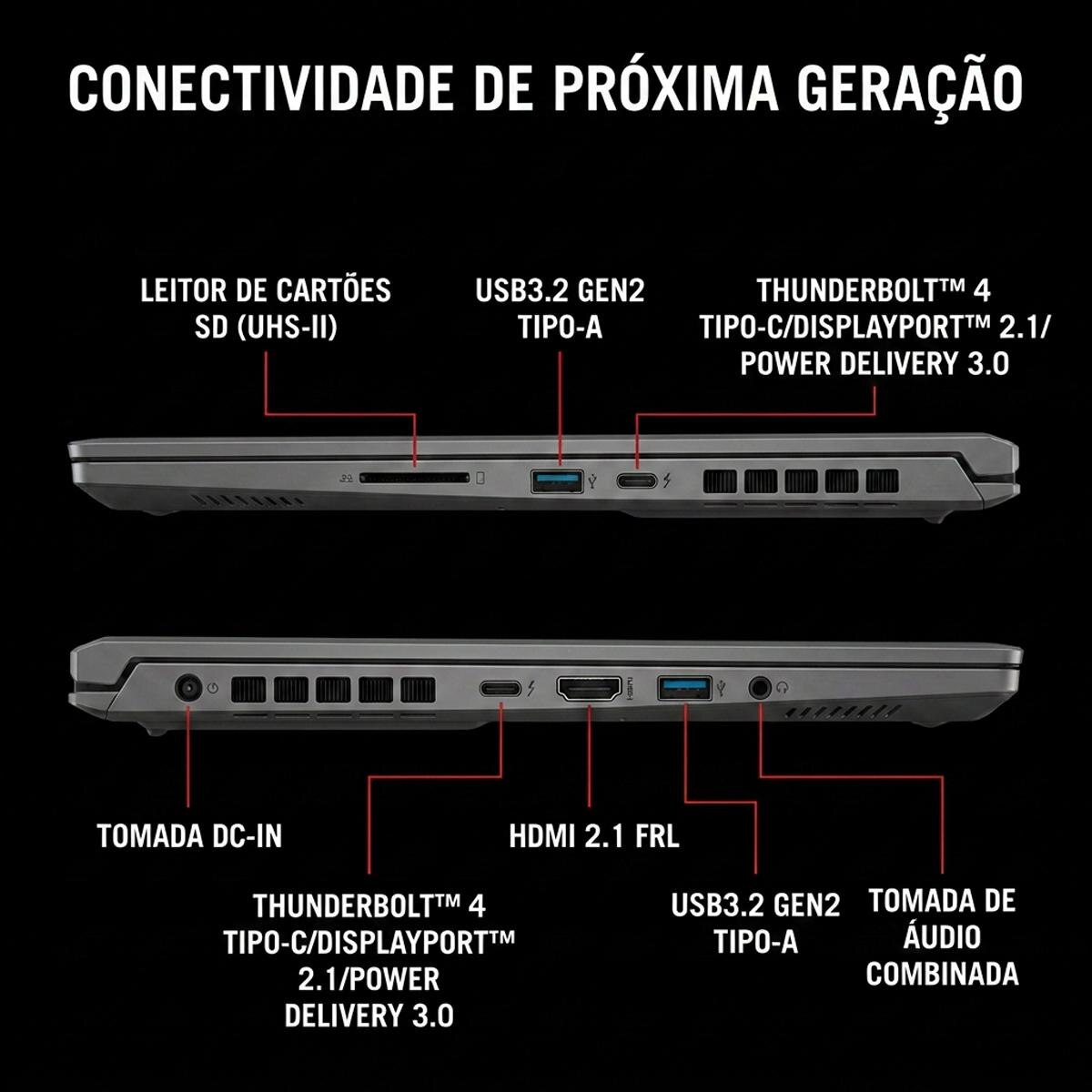 Computador Portátil Asus ROG 16"(40,6cm) Zephyrus Duo GX651AR-U93AOT57CB1 IntelCore Ultra 9 386H Híbrido (2em1) Ecrã tátil 3K 32GB LPDDR5x-SDRAM 1TB SSD NVIDIAGeForce RTX5070 Ti Wi-Fi7 (802.11be) W11H Cinzento-6