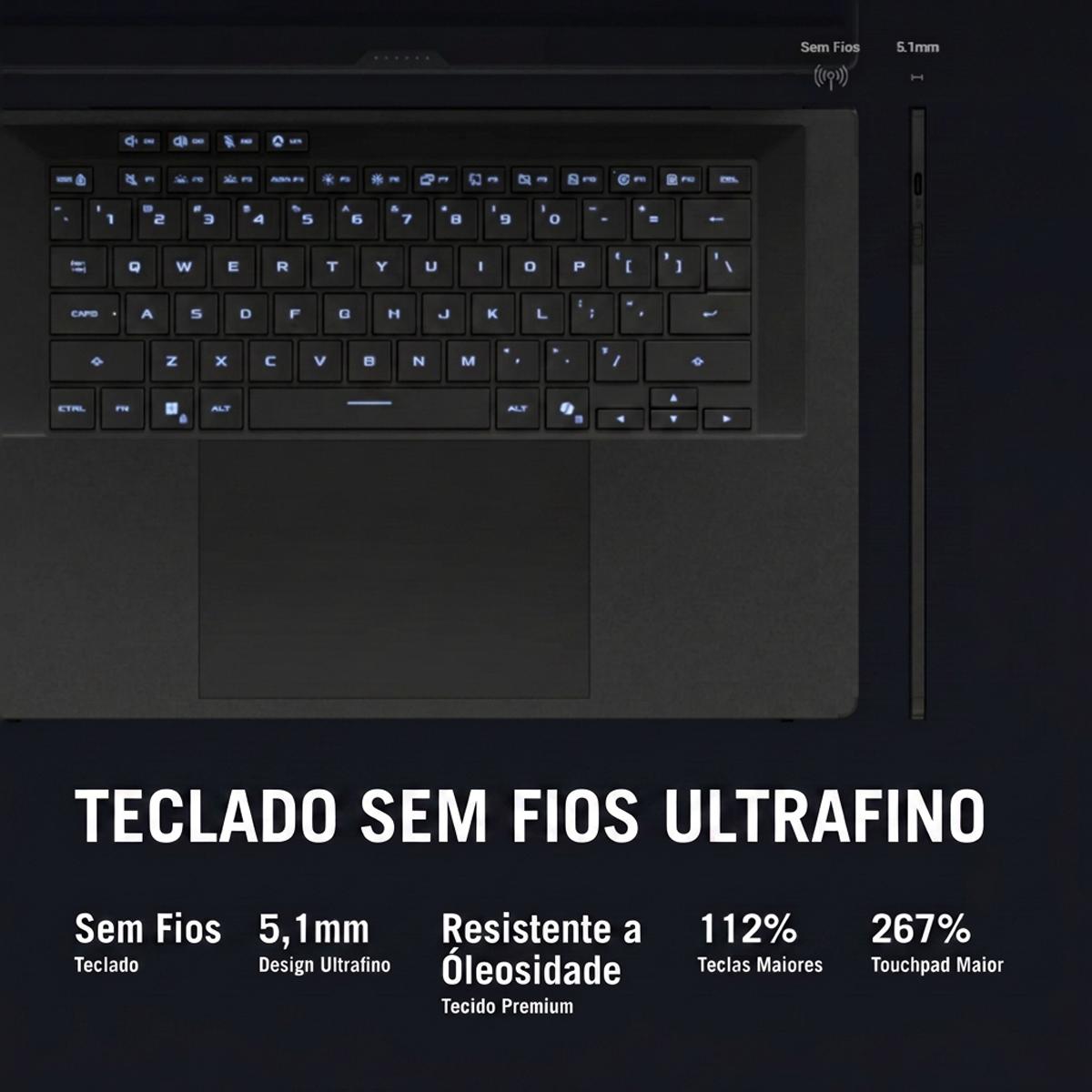 Computador Portátil Asus ROG 16"(40,6cm) Zephyrus Duo GX651AR-U93AOT57CB1 IntelCore Ultra 9 386H Híbrido (2em1) Ecrã tátil 3K 32GB LPDDR5x-SDRAM 1TB SSD NVIDIAGeForce RTX5070 Ti Wi-Fi7 (802.11be) W11H Cinzento-7