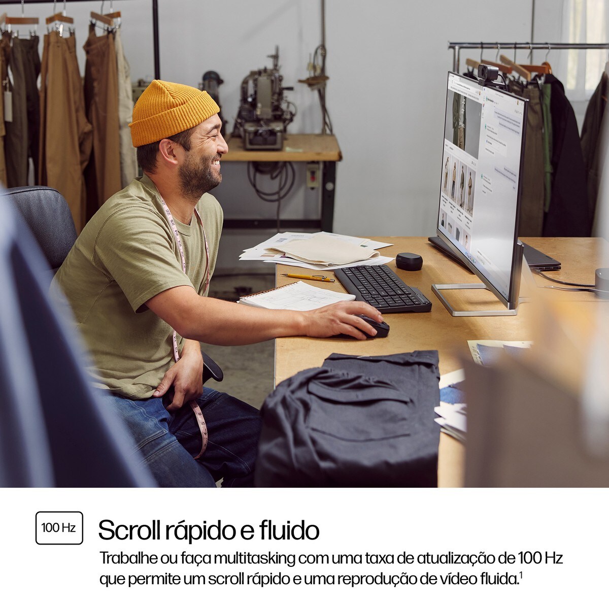 Monitor FHD HP Série 5 de 31,5" 532sf (94F50E9) Preto-6