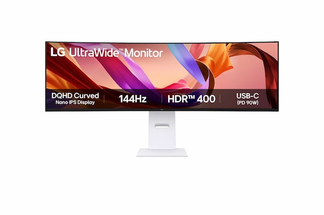 Imagem 0 de Monitor PC 124cm (49") LG 49U950A-W Dual-QHD, Nano IPS, UltraWide Curvo 3800R, 5K