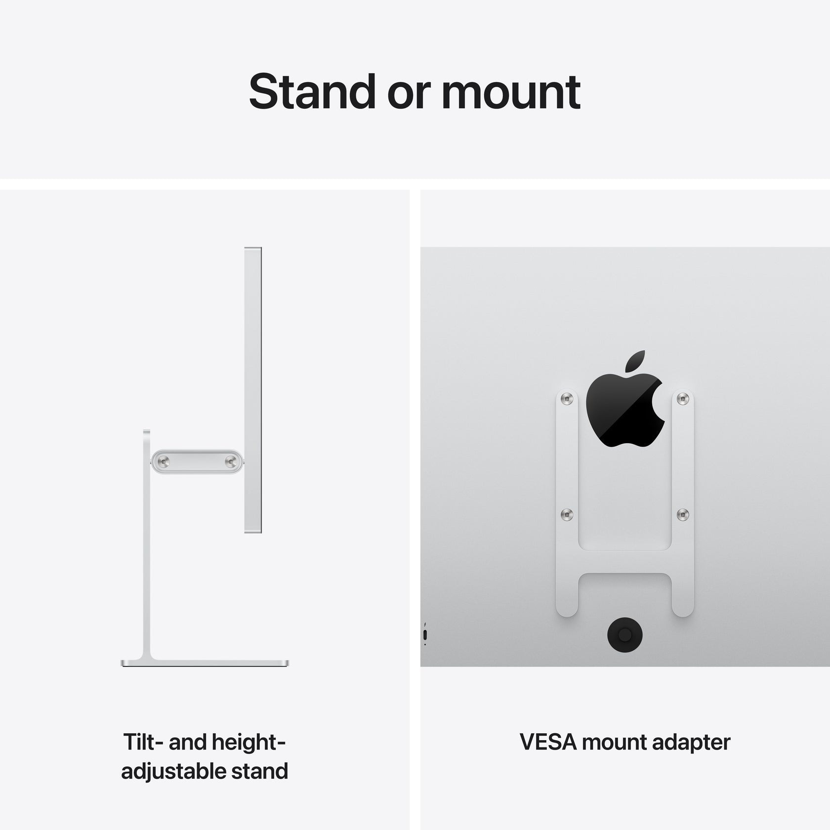 Monitor Apple Studio Display 27" Retina XDR 5K de Vidro Standard, Suporte com Ajuste de Inclinação e Altura 7