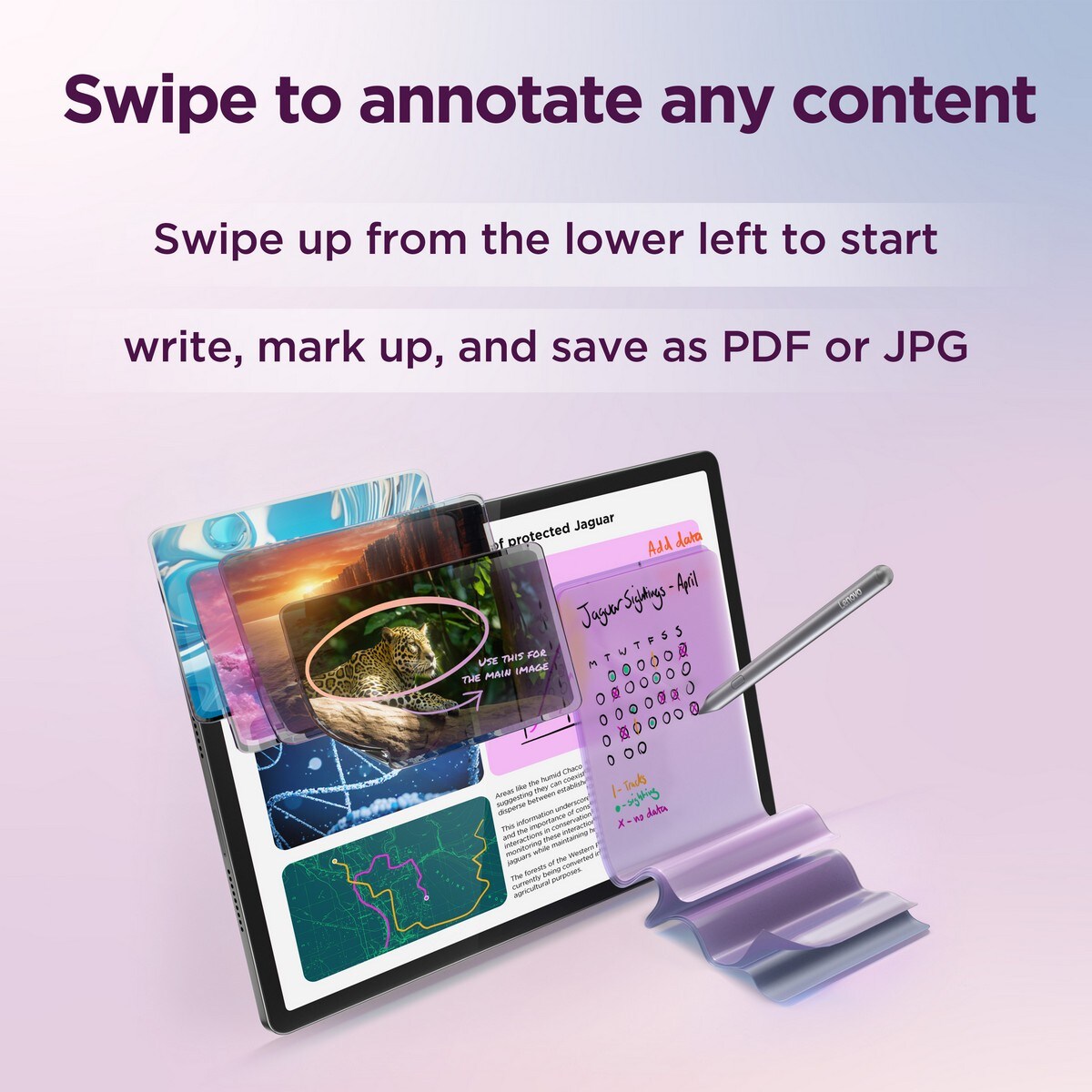 Tablet Lenovo Idea Tab Pro 12.7" 3K, RAM 8 GB, 256 GB + Tab Pen Plus - Cinzento Cinzento lunar-12