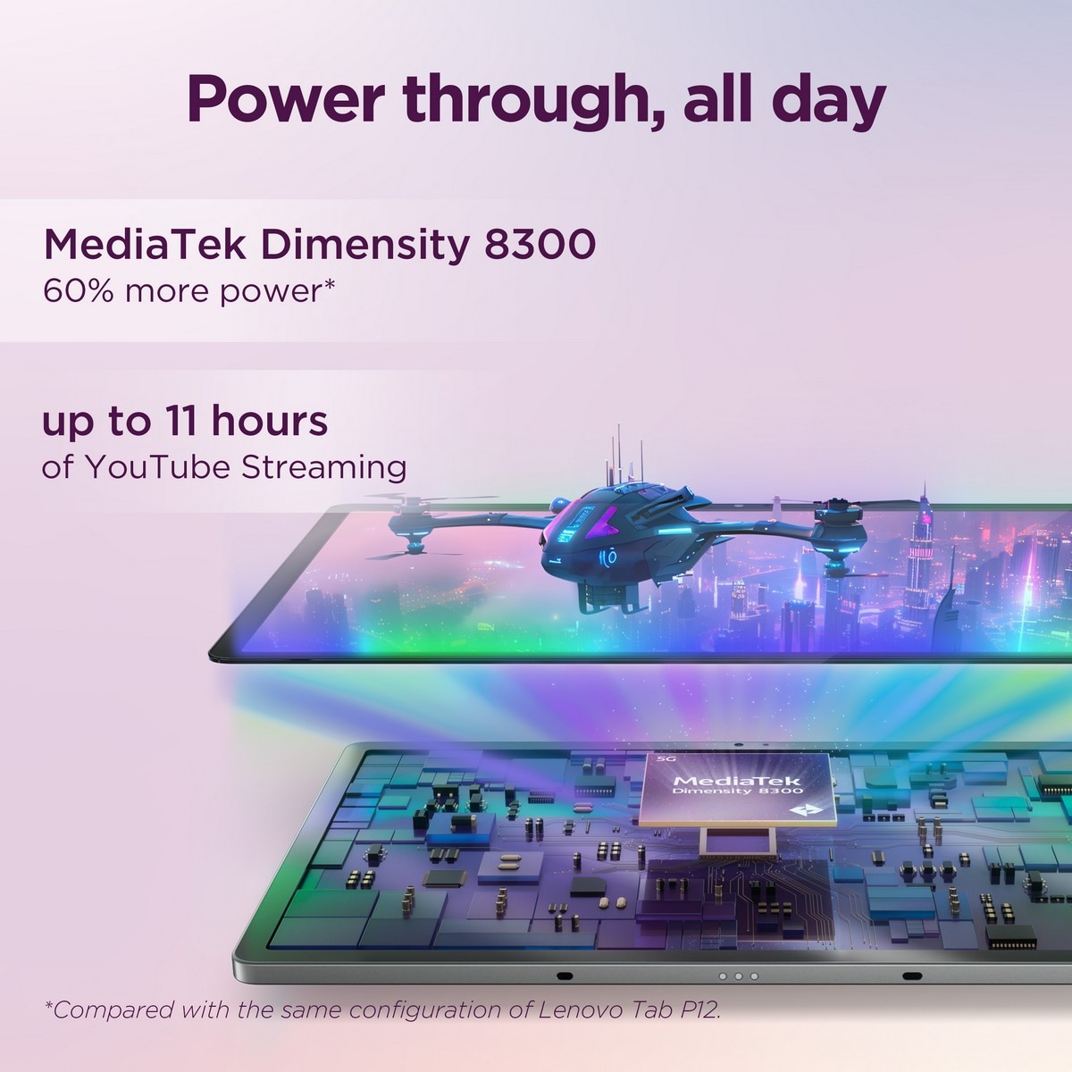 Tablet Lenovo Idea Tab Pro 12.7" 3K, RAM 8 GB, 256 GB + Tab Pen Plus - Cinzento Cinzento lunar-16