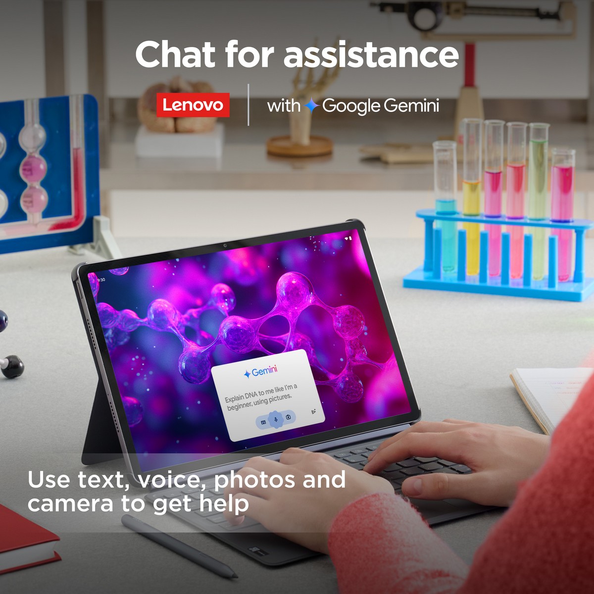 Tablet Lenovo Idea Tab Pro 12.7" 3K, RAM 8 GB, 256 GB + Tab Pen Plus + Teclado - Cinzento 13