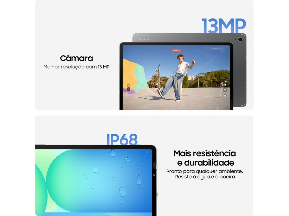 Tablet Samsung Galaxy Tab S10 FE Wi-Fi 8 GB + 128 GB - Prateado 4