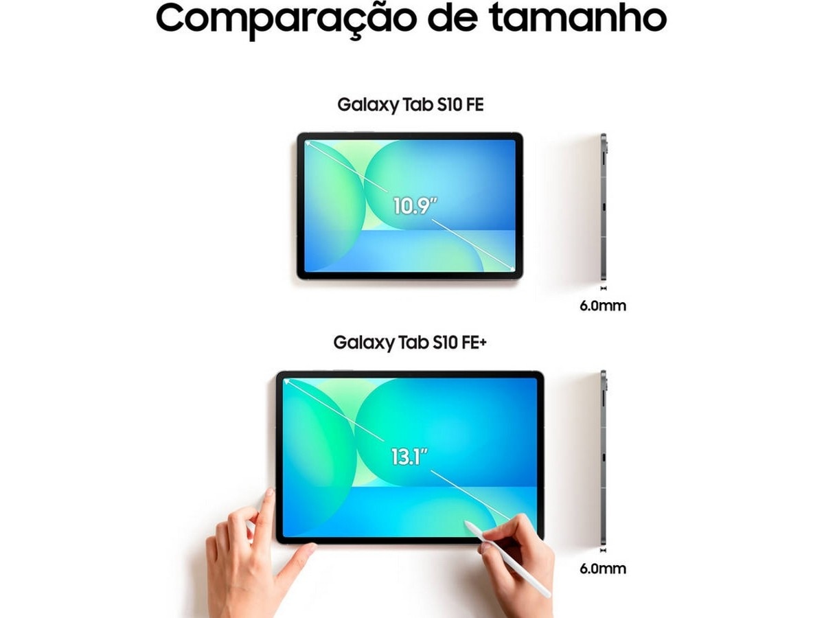 Tablet Samsung Galaxy Tab S10 FE Wi-Fi 8 GB + 128 GB - Prateado 5