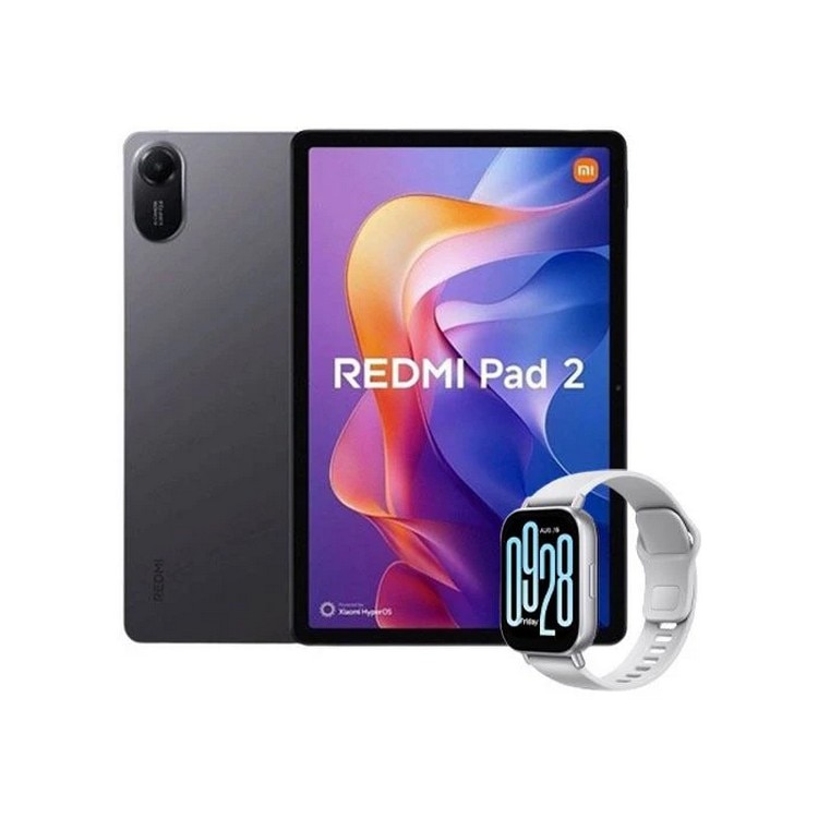 Imagem 0 de Bundle Tablet Xiaomi Redmi Pad 2, 128GB, Wi-Fi - Cinzento + Smartwatch Xiaomi Redmi Watch 5 Active - Silver