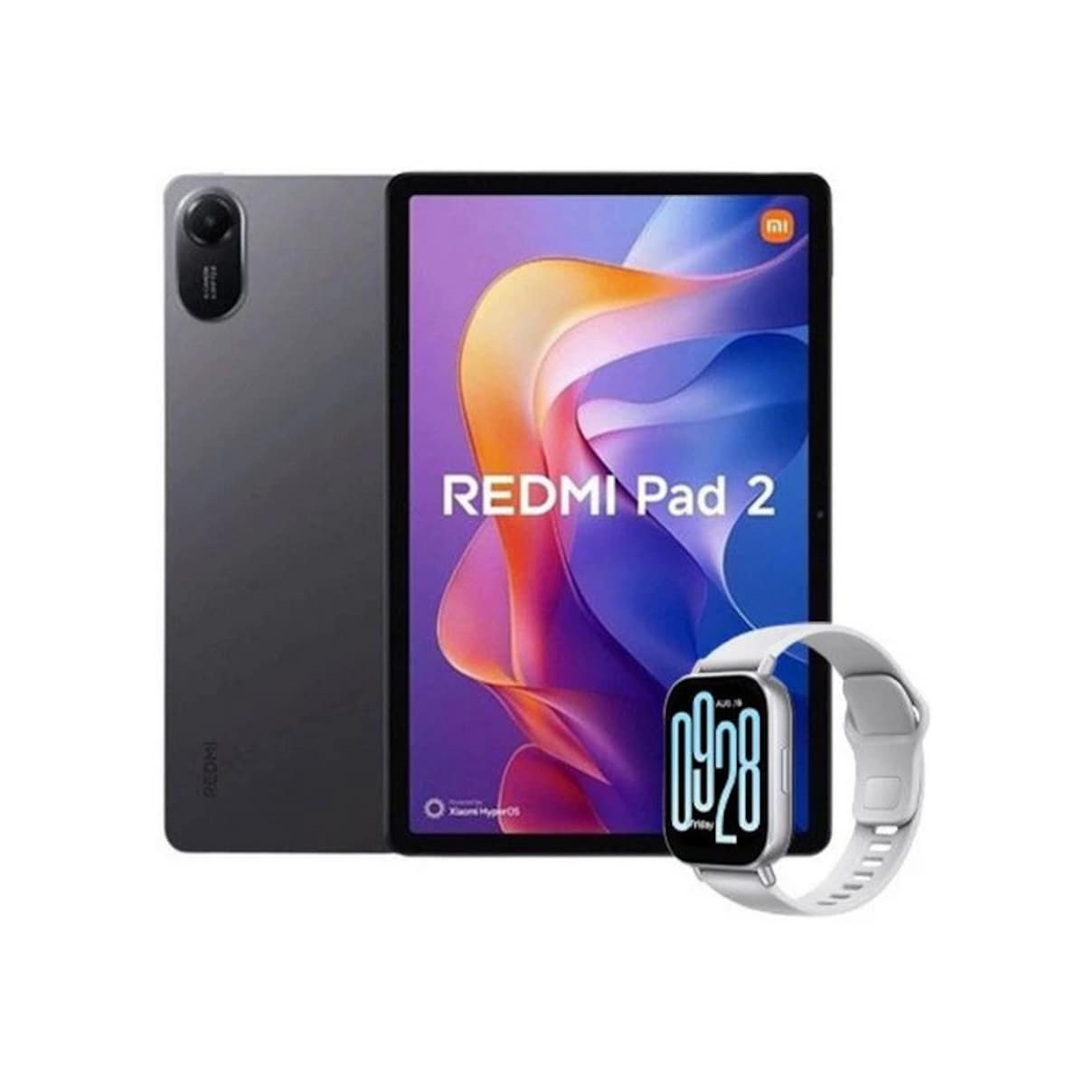Bundle Tablet Xiaomi Redmi Pad 2, 128GB, Wi-Fi - Cinzento + Smartwatch Xiaomi Redmi Watch 5 Active - Silver Cinzento-1
