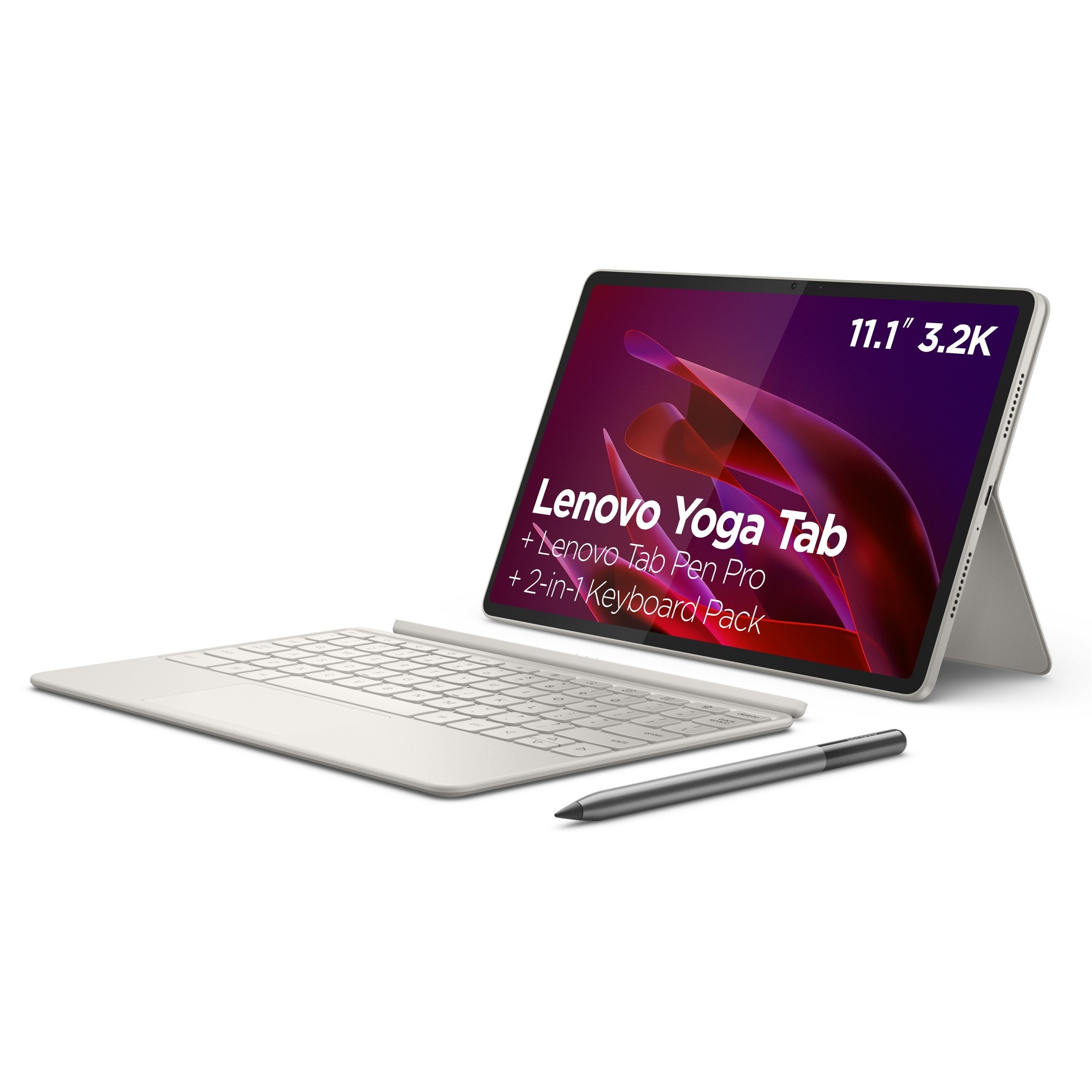 Imagem 0 de Tablet Lenovo Yoga Tab (TB710FU) 11.1" 3.2K/3.3 6C/12/256/WIFI/SEASHELL + PEN + KB - Seashell