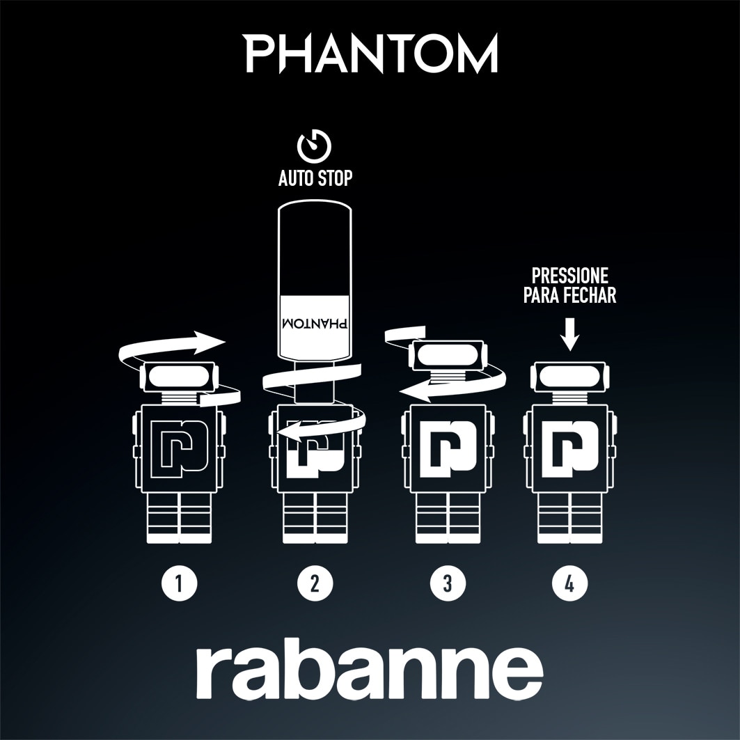 Recarga Phantom Eau de Toilette 200ml Paco Rabanne 5