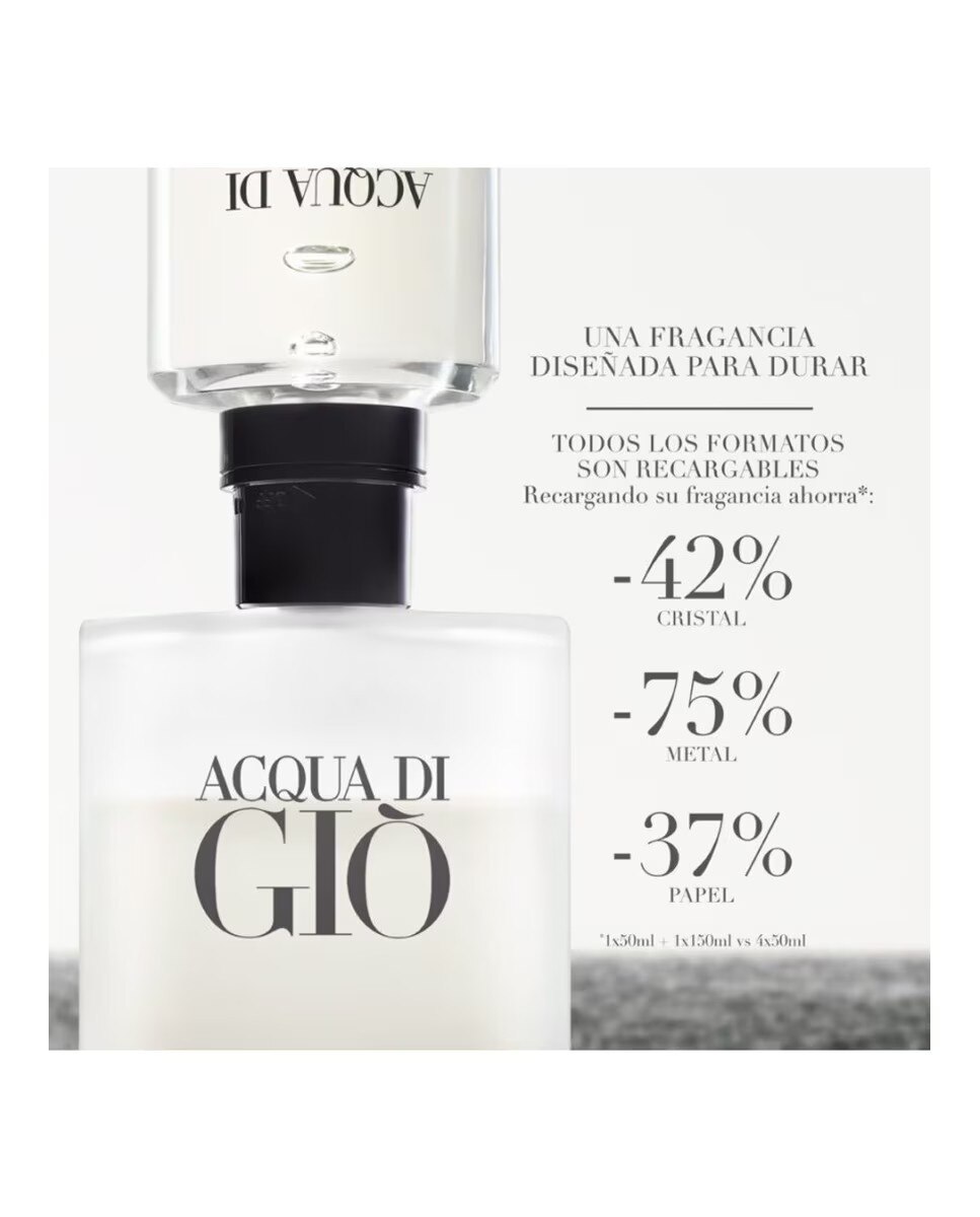 Eau de Toilette Acqua di Giò Recarregável - 50 ml 4
