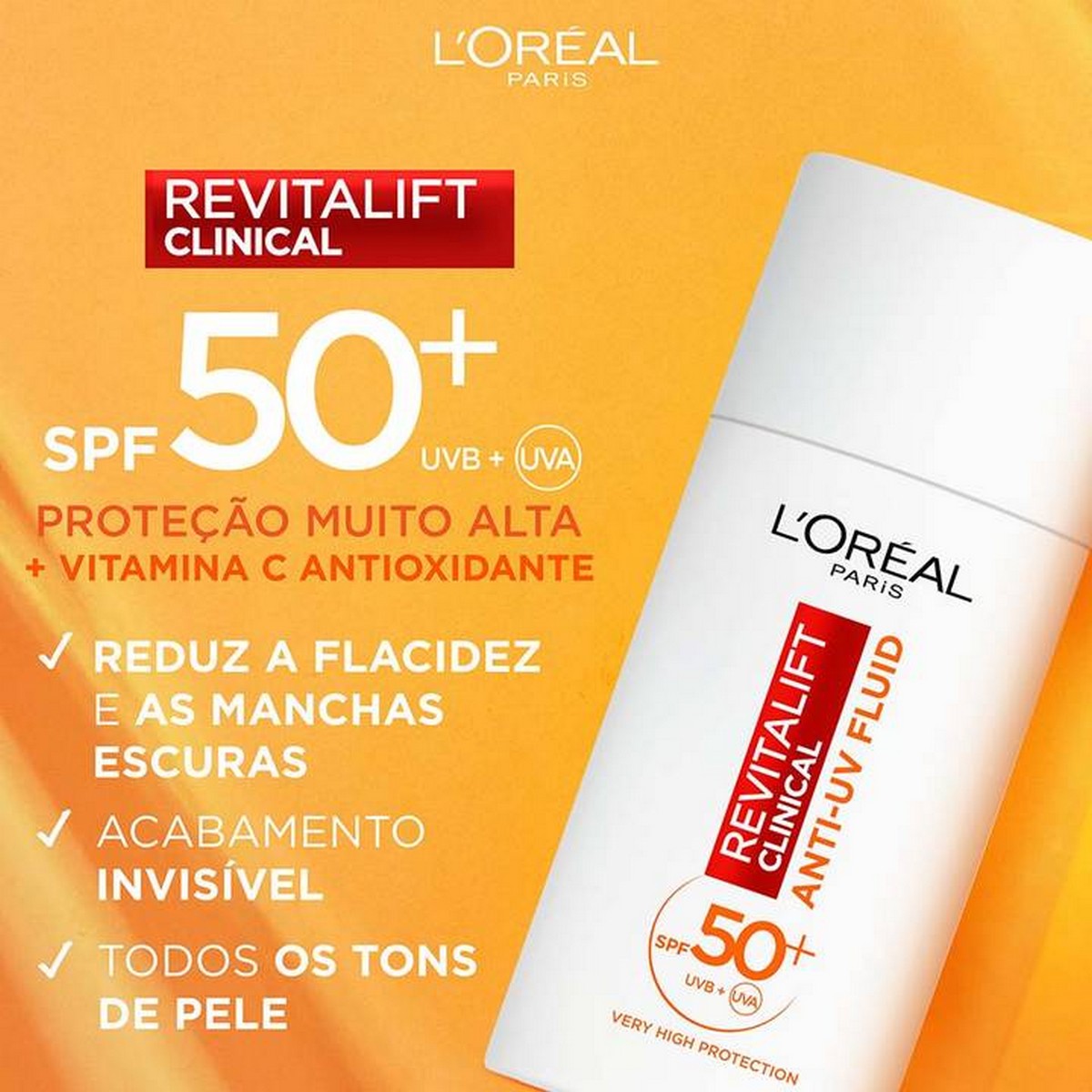 Protetor de Rosto Revitalift Clinical com vitamina C SPF 50+ - 50 ml 3
