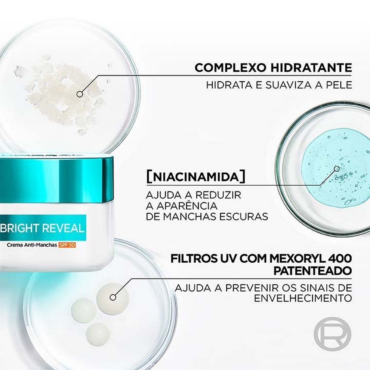 Creme Antimanchas SPF 50 com Niacinamida Briaght Reveal - 50 ml 2