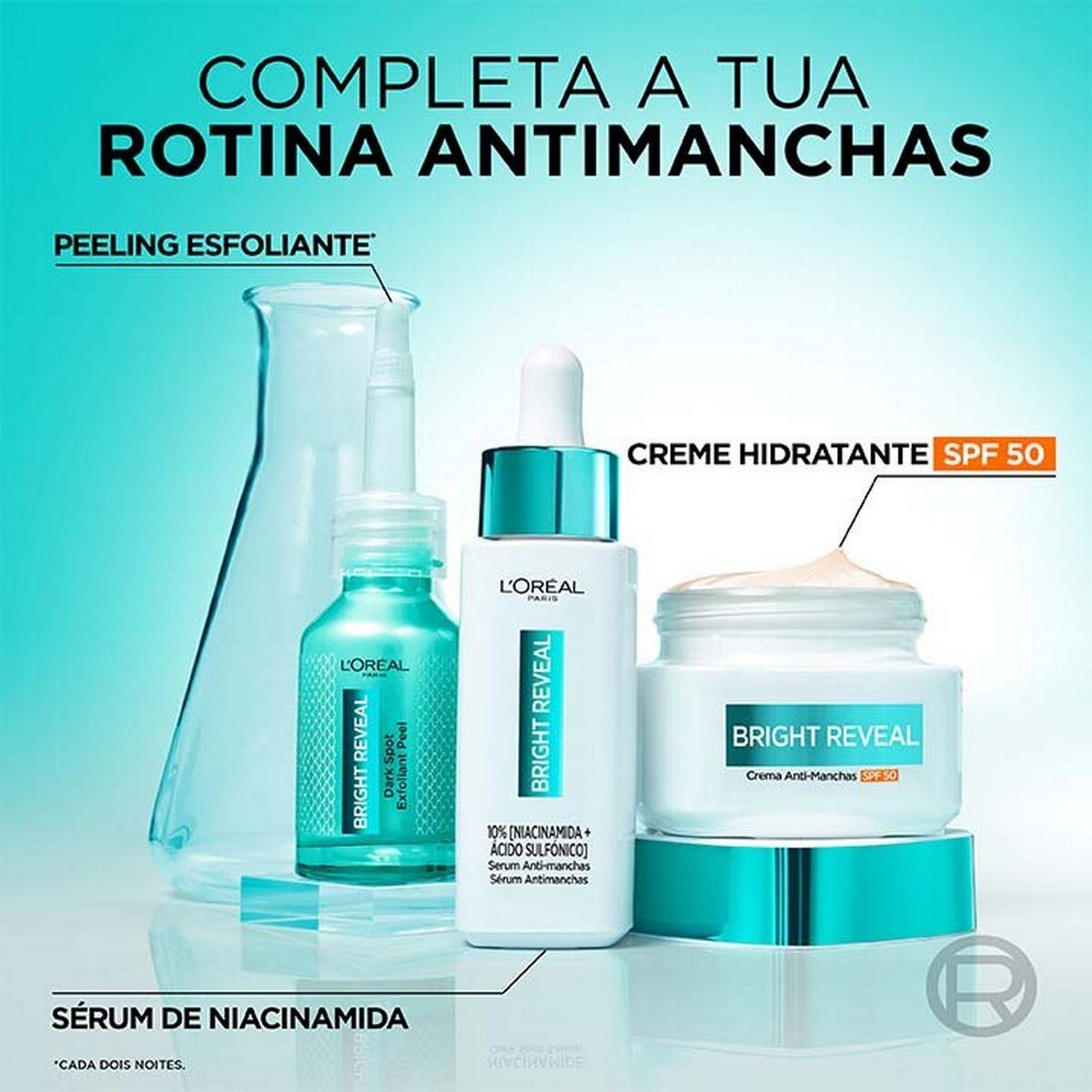 Creme Antimanchas SPF 50 com Niacinamida Briaght Reveal - 50 ml 4