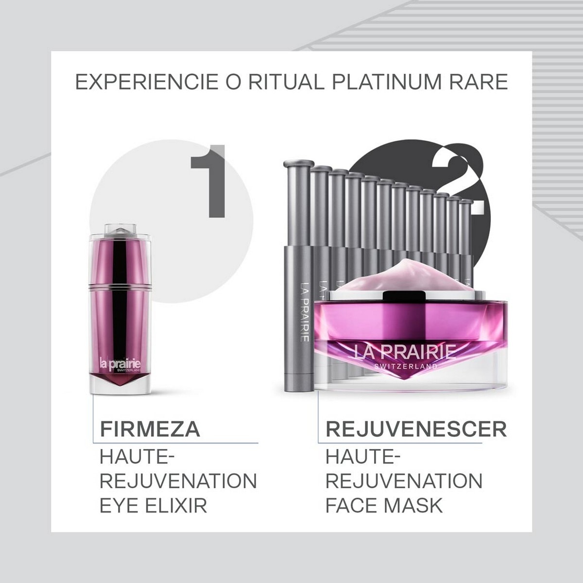 Máscara Facial Platinum Rare Haute-Rejuvenation - 20 ml + 12x0,7 ml 7