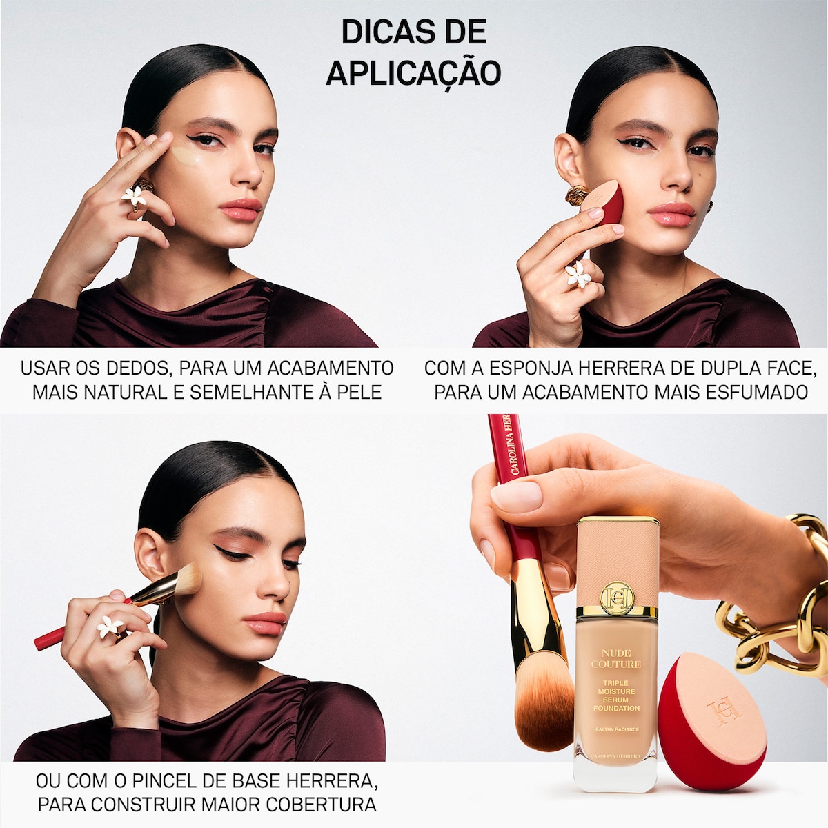 Base de Maquilhagem Nude Couture Triple Moisture Serum Foundation M380-11