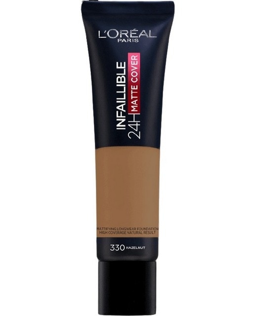 Base de Maquilhagem 24h Mate Cover Infaillible 30ml L'Oreal Paris 330 Hazelnut-1
