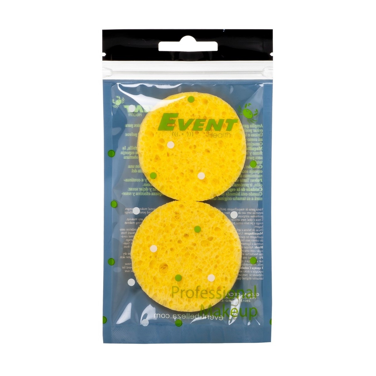 Esponja Desmaquilhante de Celulose 6,5 cm - 2 un 3