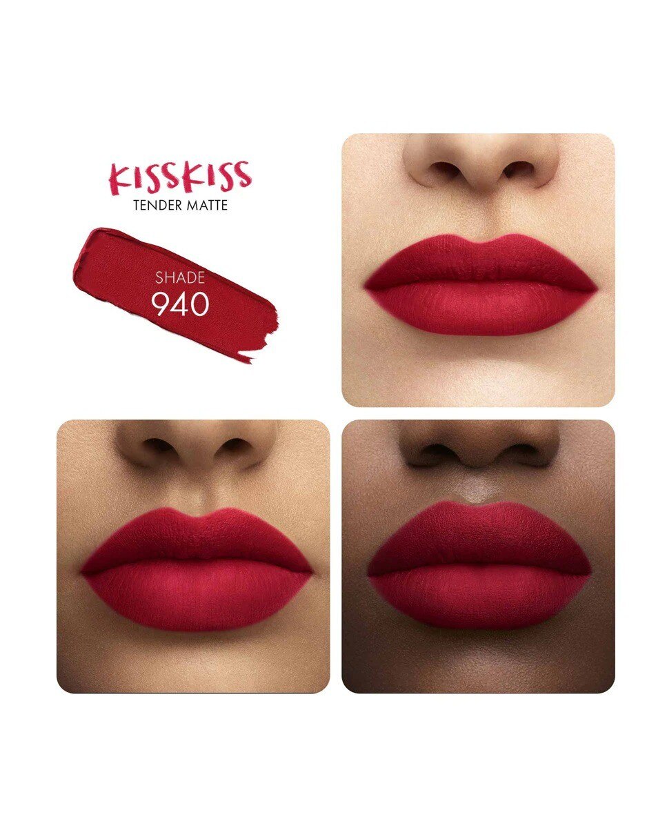 KissKiss Tender Matte 16H Conforto Matte Luminoso & Leve - 2,8 g 940 My Rouge-3