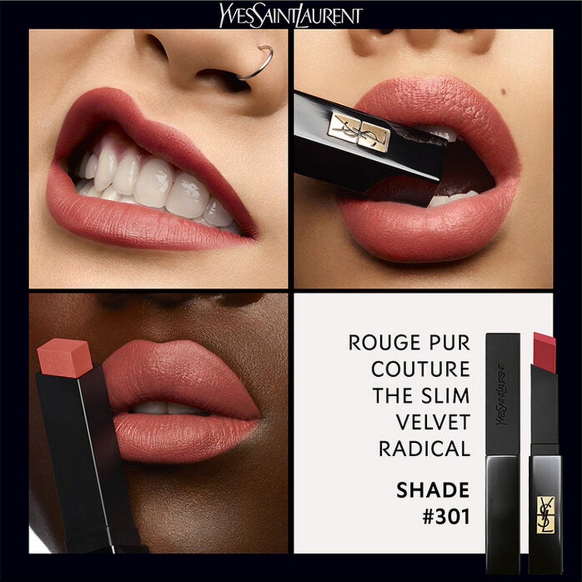 Batom The Slim Velvet Radical Matte - 3 g 301 - Nude Tension-4