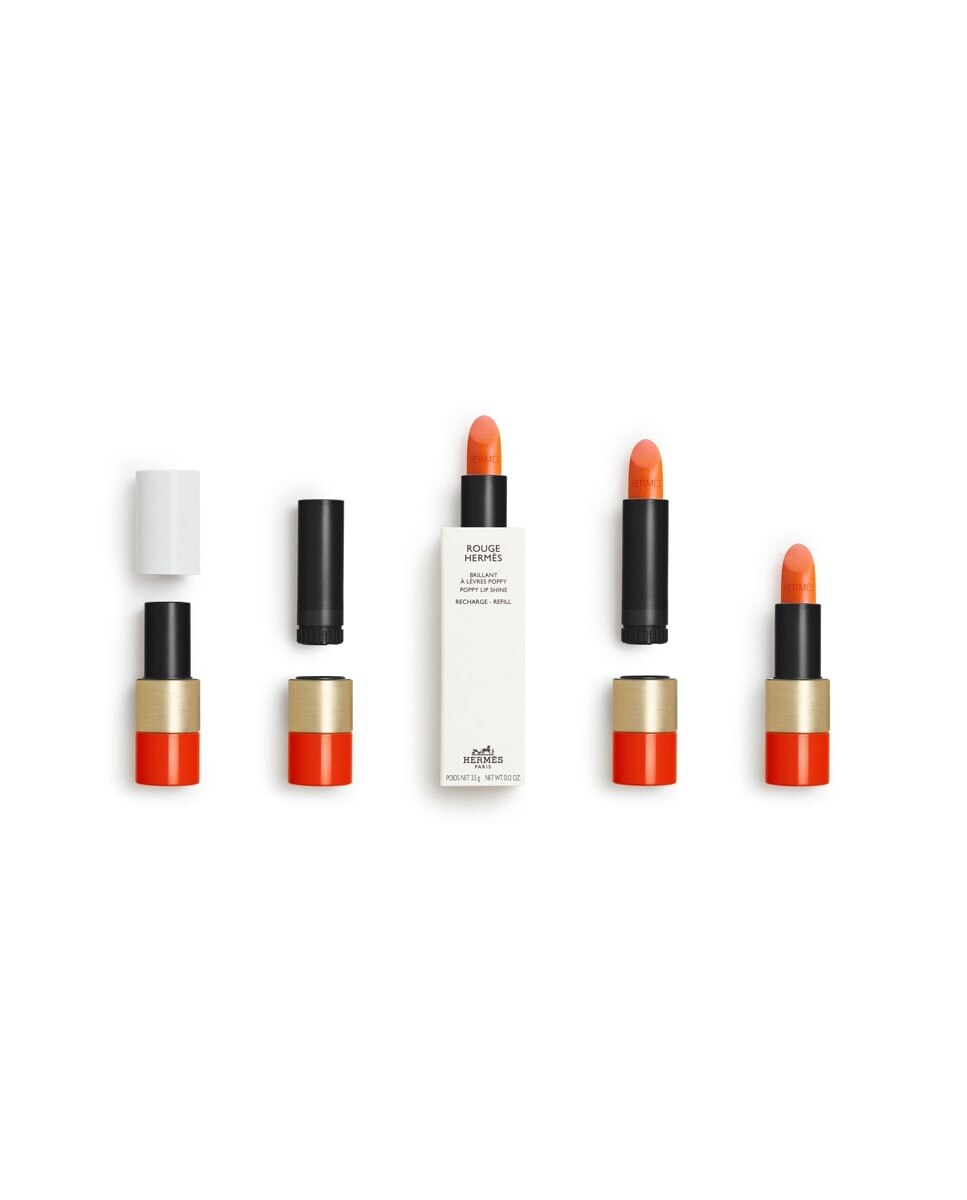 Recarga Brilho Labial Poppy Rouge Hermès - 3 g 4