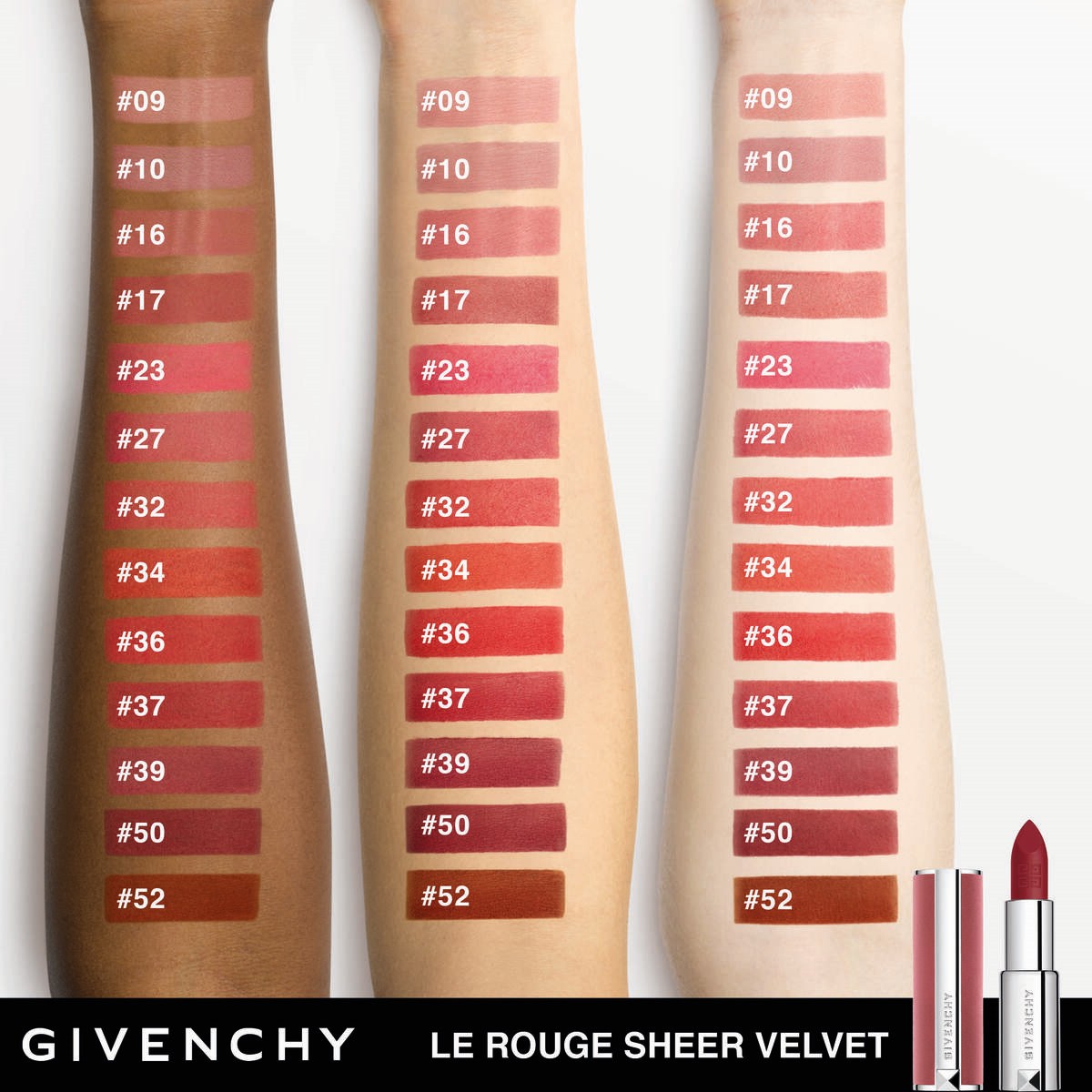 Batom Le Rouge Sheer Velvet - 3,4 g Nº 52 Brun Épicé-4