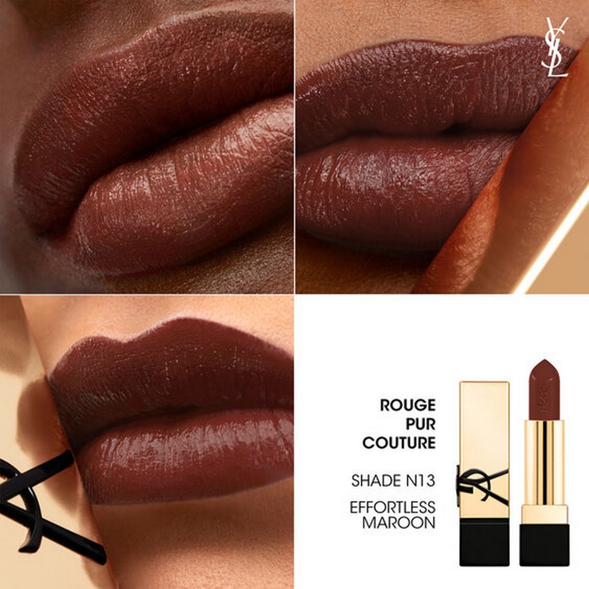 Batom Rouge Pur Couture Satin - 3,8 g N13 - Effortless Maroon-3