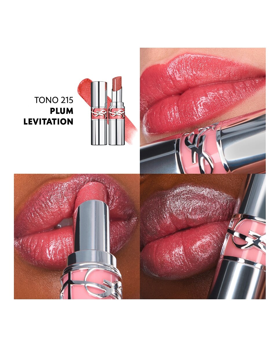 Batom Loveshine Lipstick Efecto Mojado 215 Plum Levitation 4