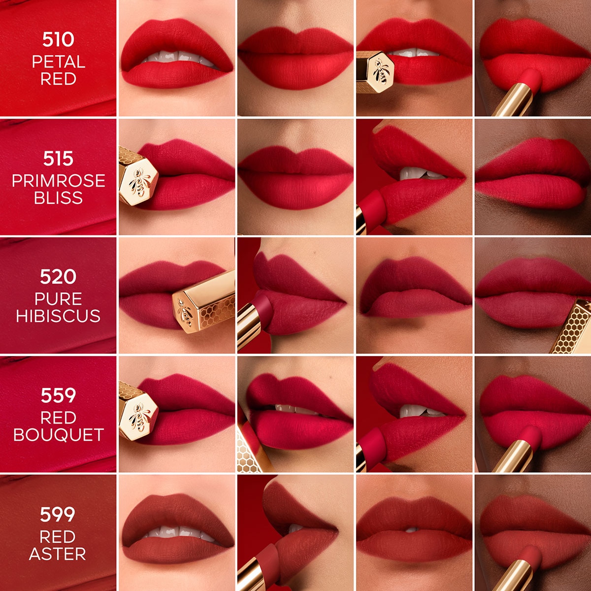 KissKiss Batom Intenso com Infusão de Mel 599 RED ASTER-4