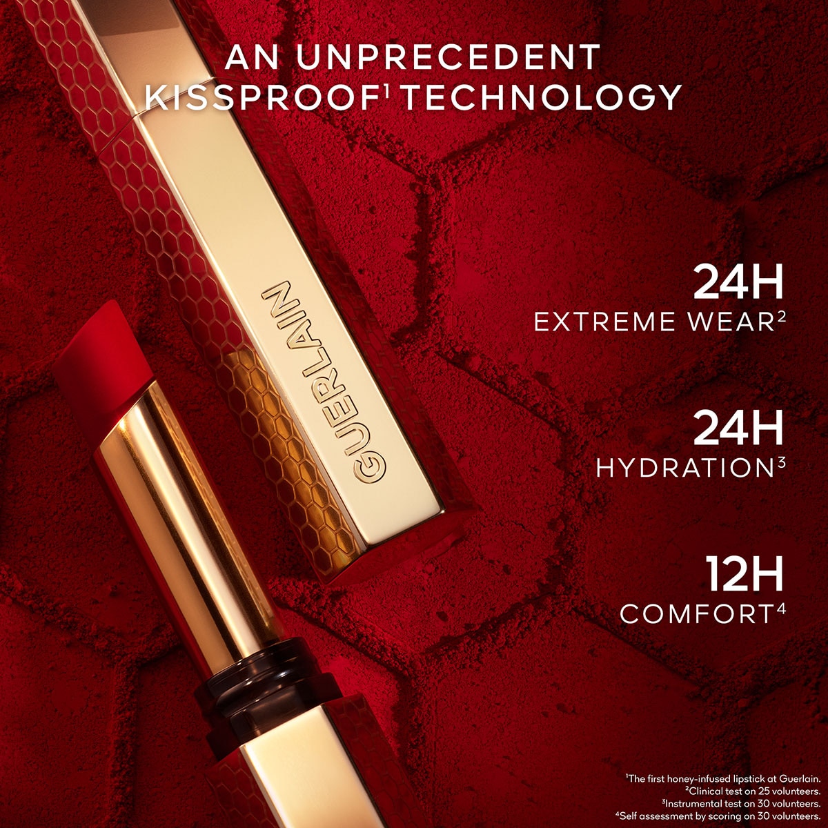KissKiss Batom Intenso com Infusão de Mel 599 RED ASTER-5