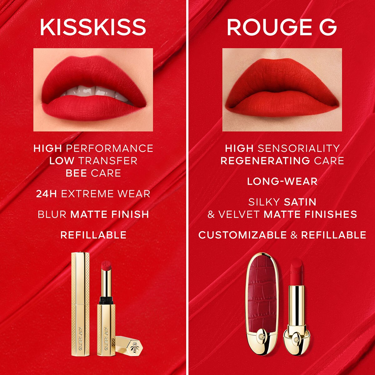 KissKiss Batom Intenso com Infusão de Mel – Recarga 599 RED ASTER-11