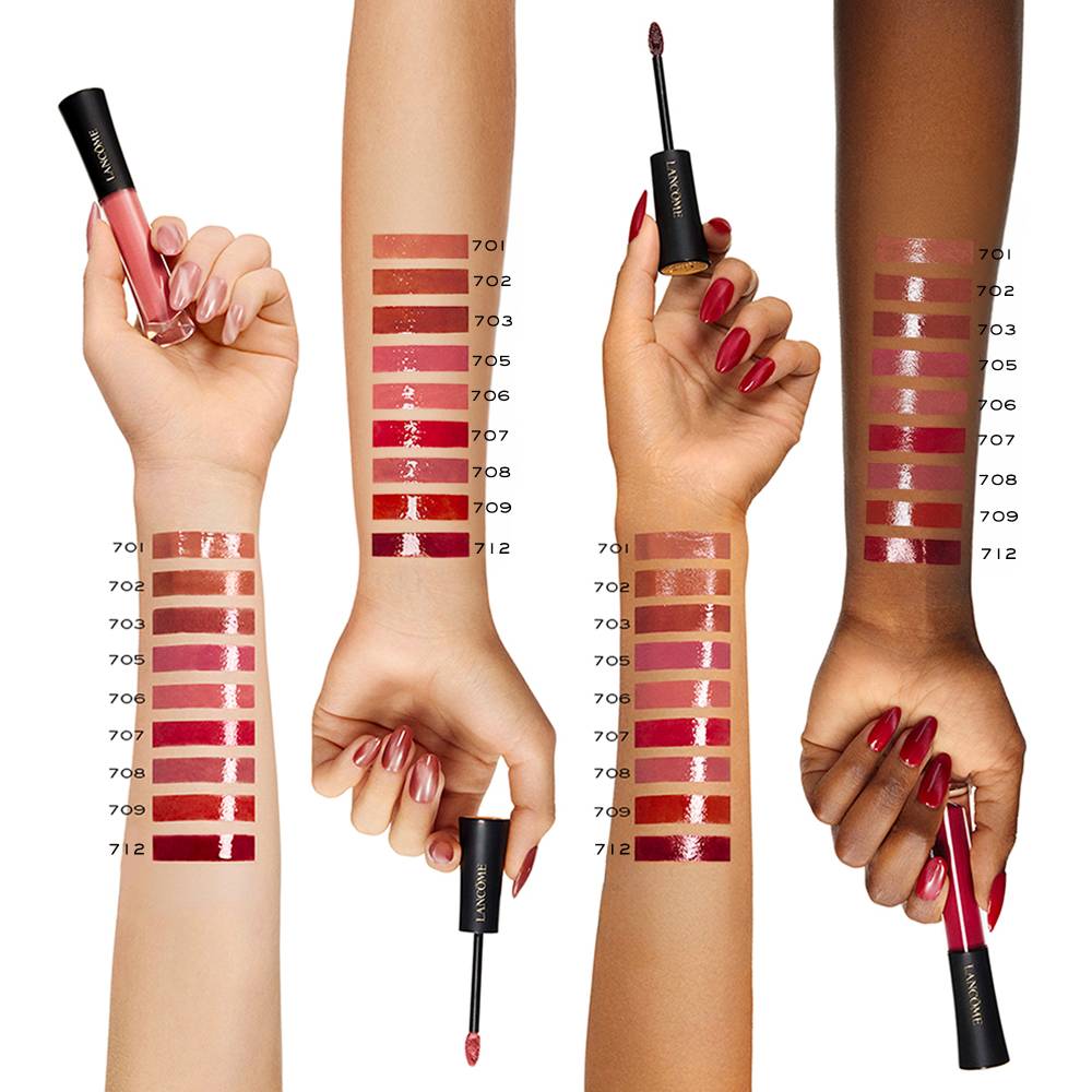 Gloss Labial L'Absolu Rouge Glaze Tintation 712 CHERRY BOMBASTIC-6