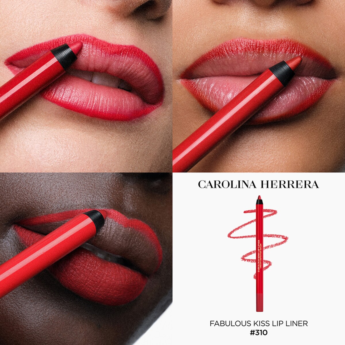Delineador de Lábios Fabulous Kiss 310 Carolina Red-2