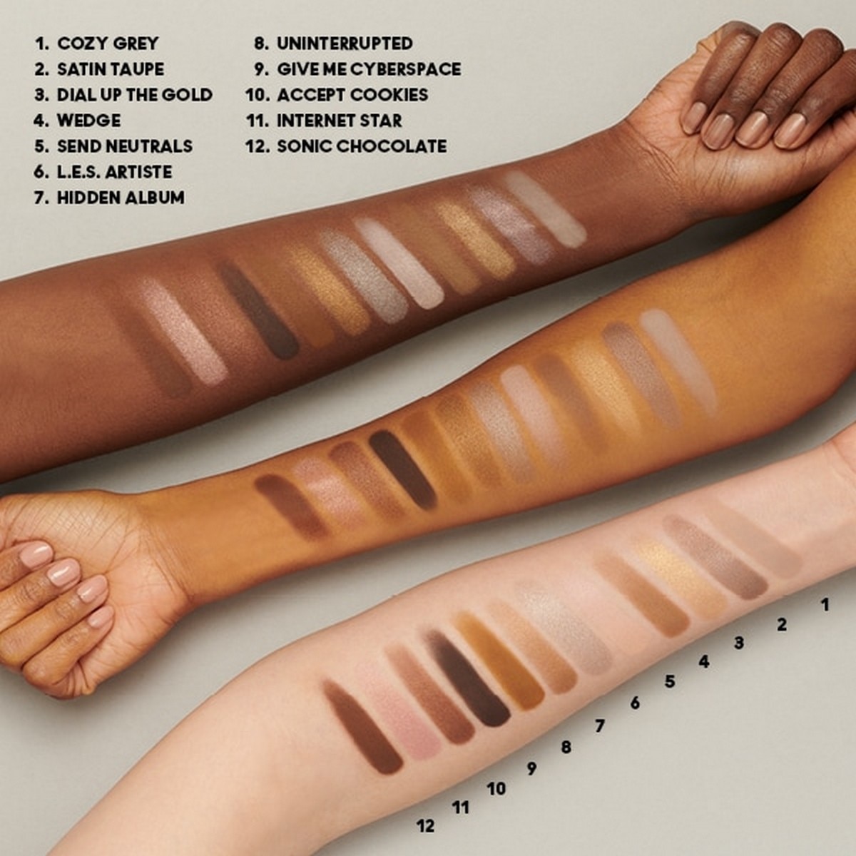 Paleta Eye Shadow Connect In Colour Unfiltered Nudes-4