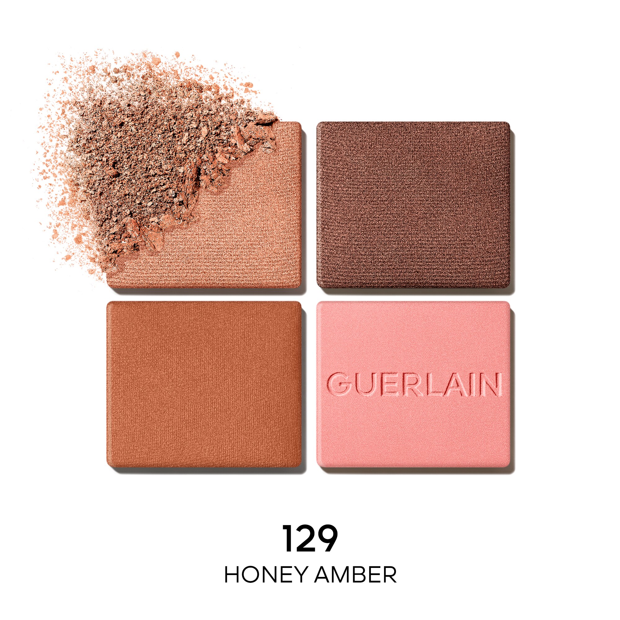 Palete de Sombras Ombres G E/Shadx4 129 129 Honey Amber-2