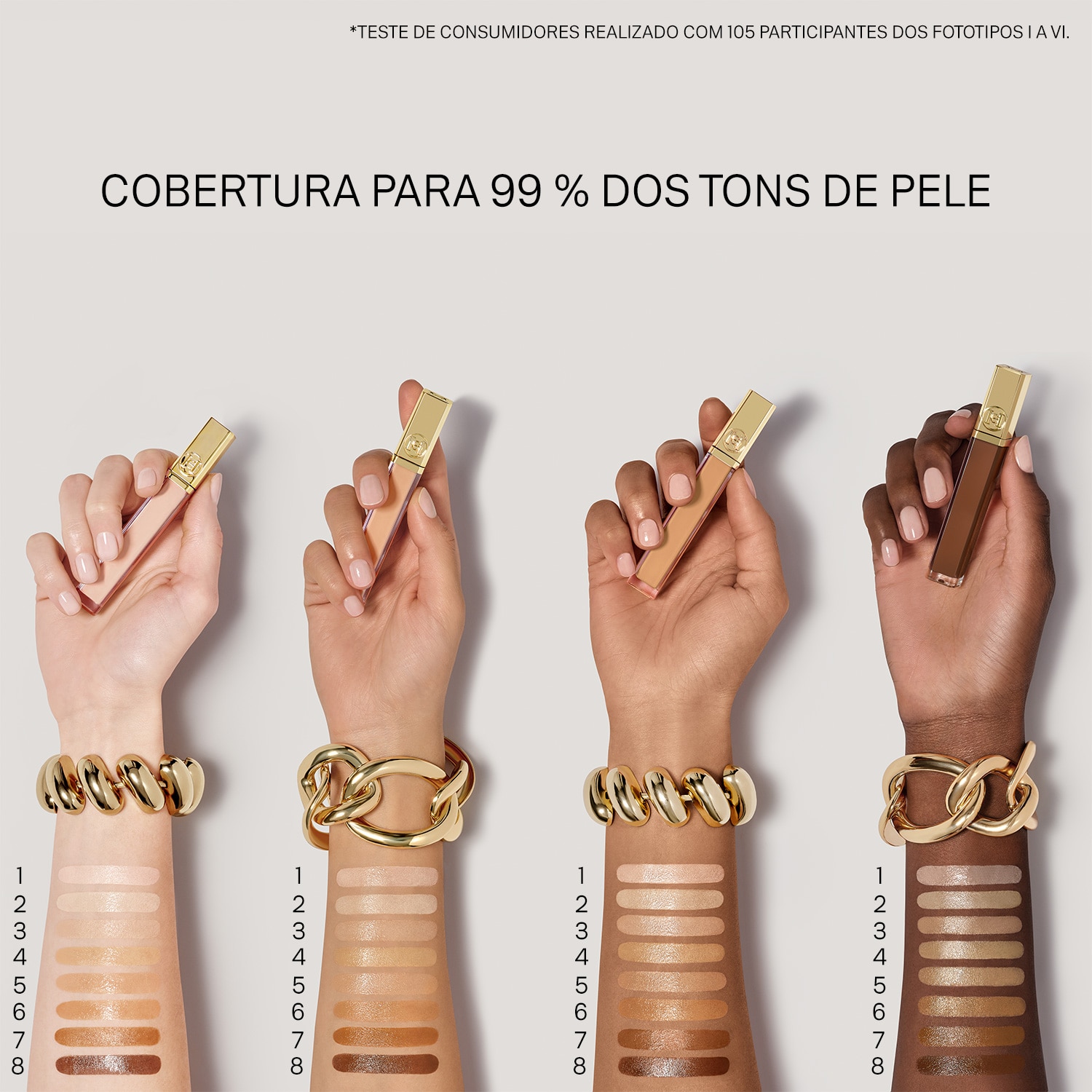 Corretor Leve e Iluminador Nude Couture Triple Moisture Brightener S-00821 | 8 Deep-8