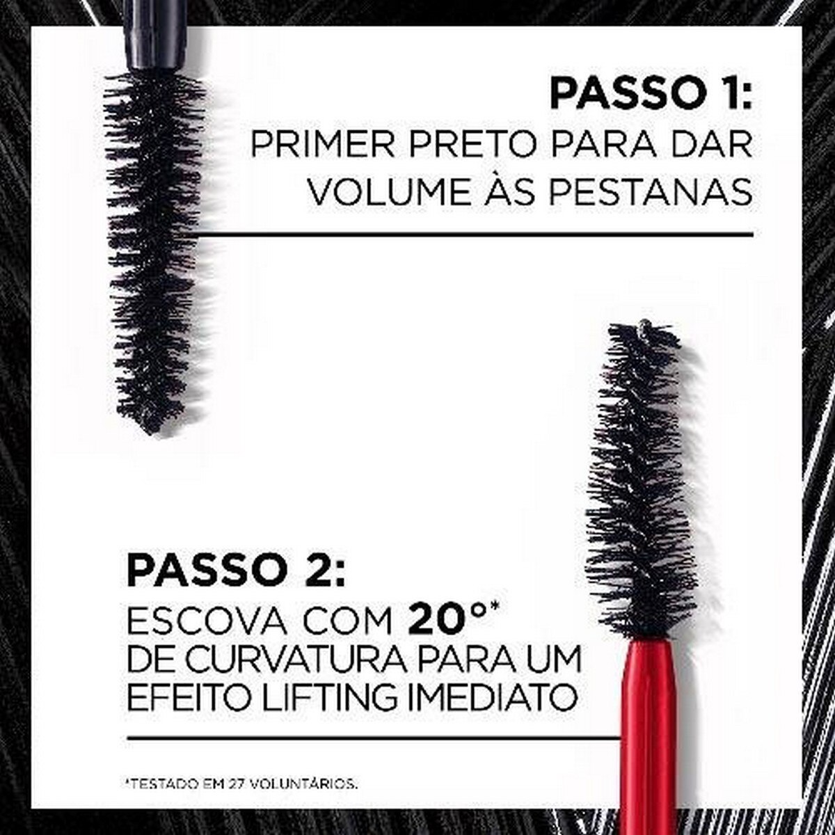 Máscara de Pestanas Eyelash Curling - Efeito Lifting com Pincel Duplo - 12 ml 8
