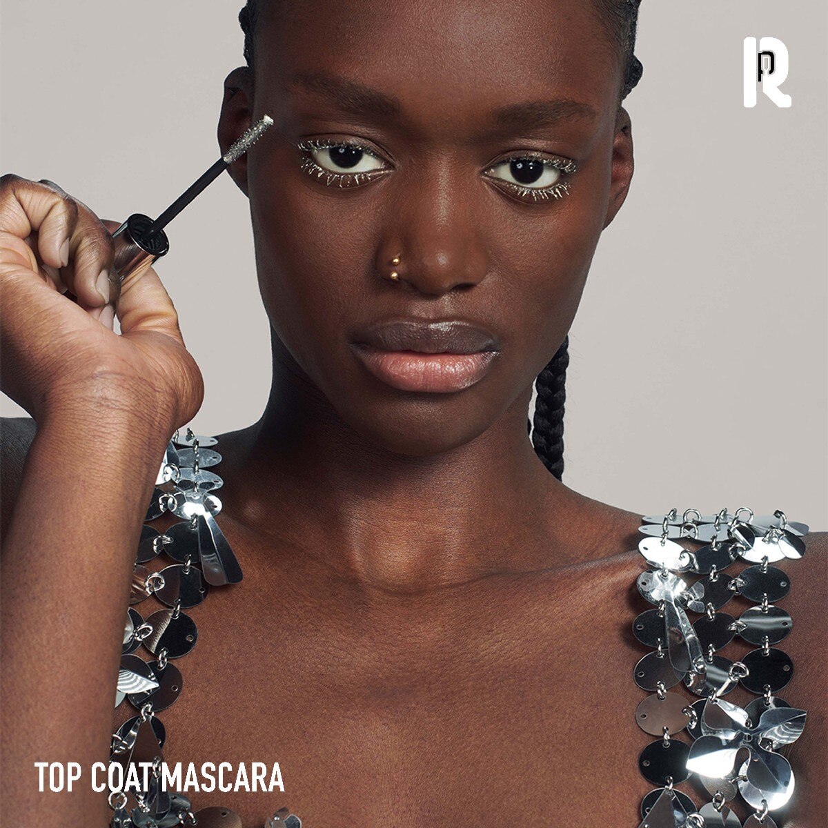 Máscara de Pestanas Famous Top Coat Purpurina 5
