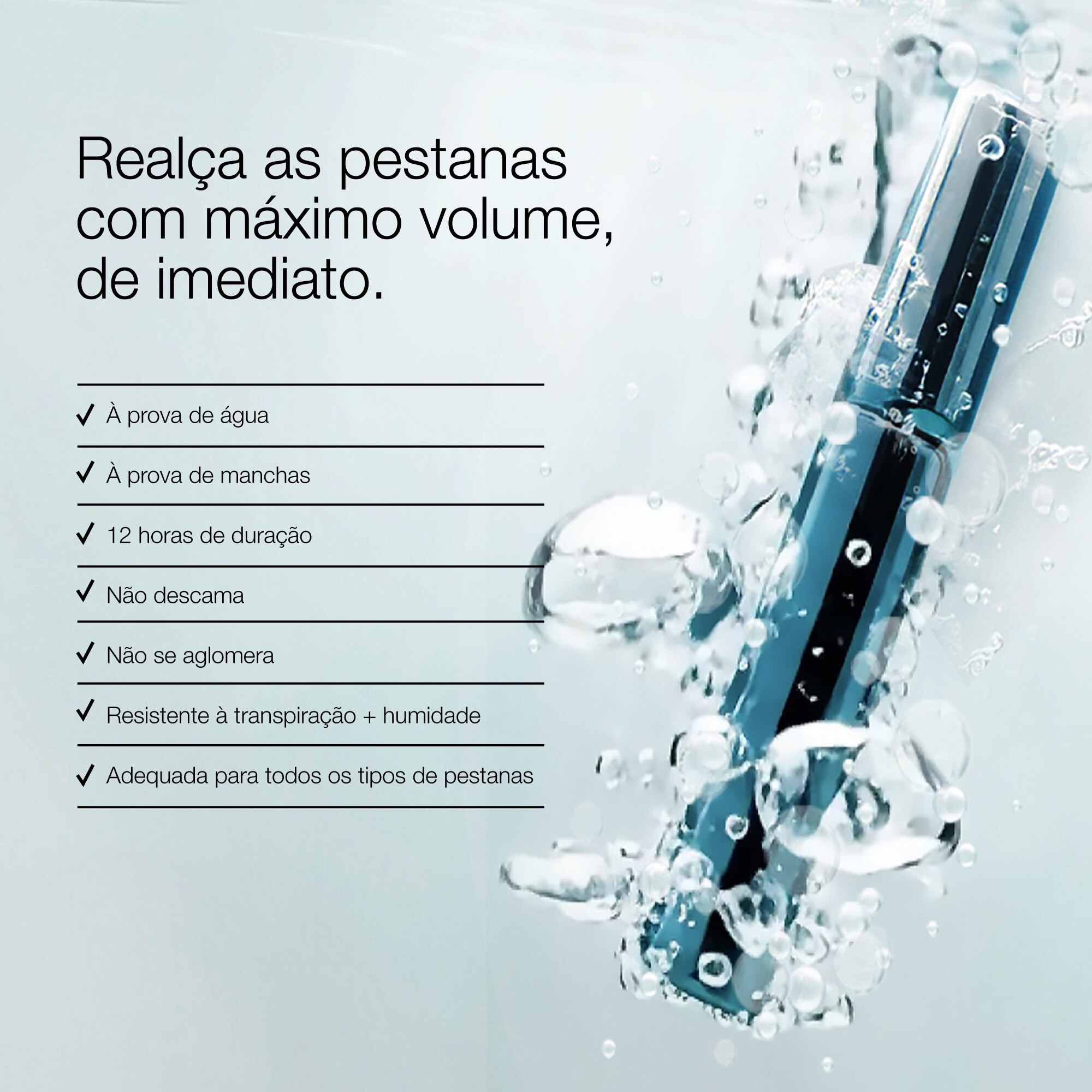 Máscara de Pestanas High Impact High-Fi™ Full Volume Waterproof Intense Black-4