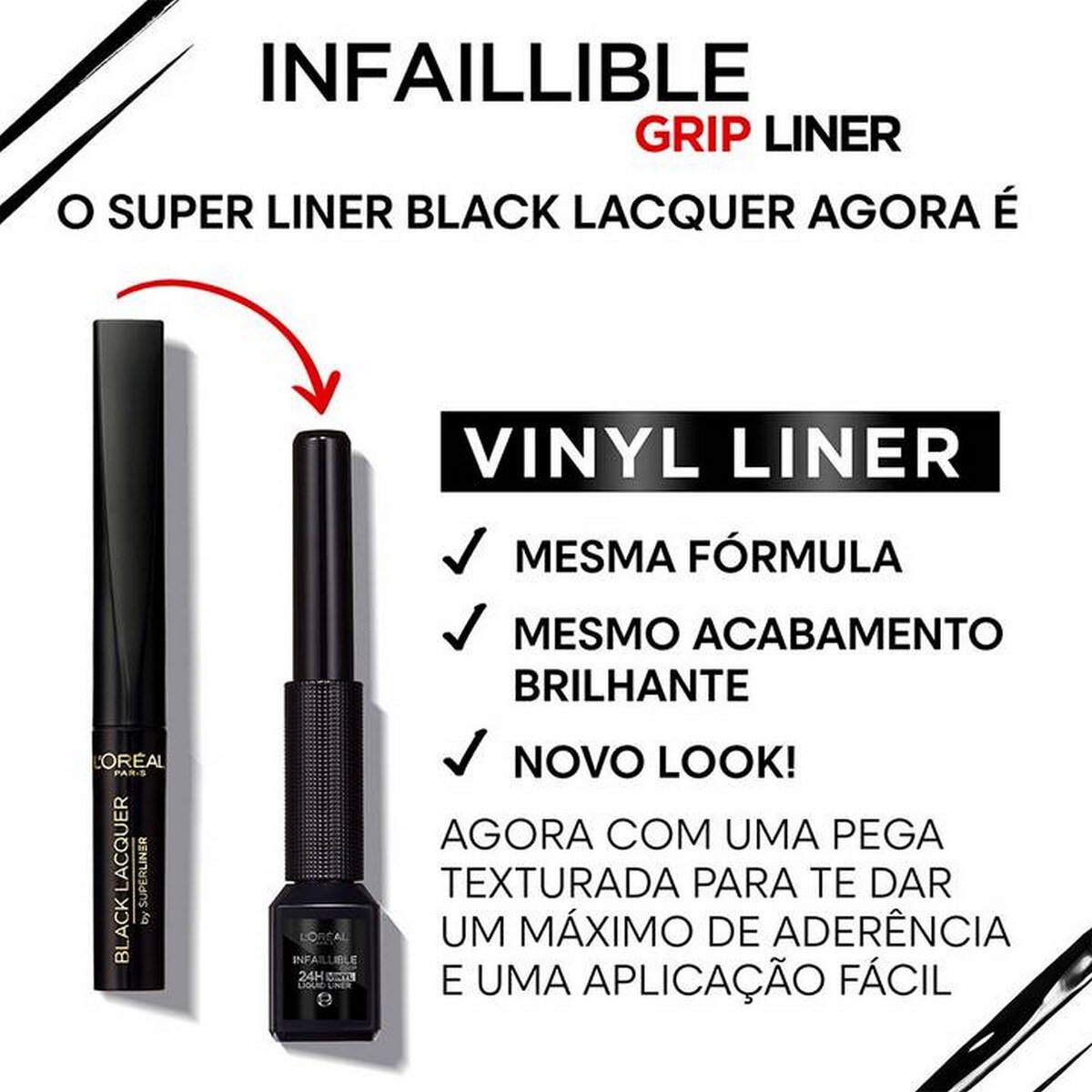 Eyeliner Infaillible Liquid Liner Vinyl 24h - 3 ml Preto-3