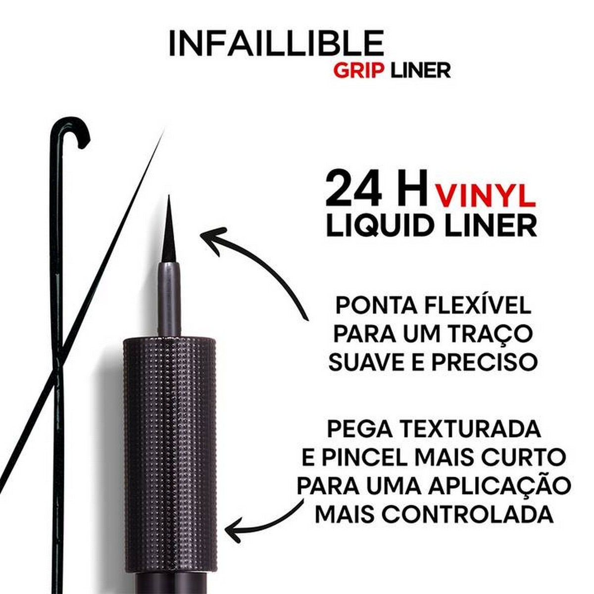 Eyeliner Infaillible Liquid Liner Vinyl 24h - 3 ml Preto-4