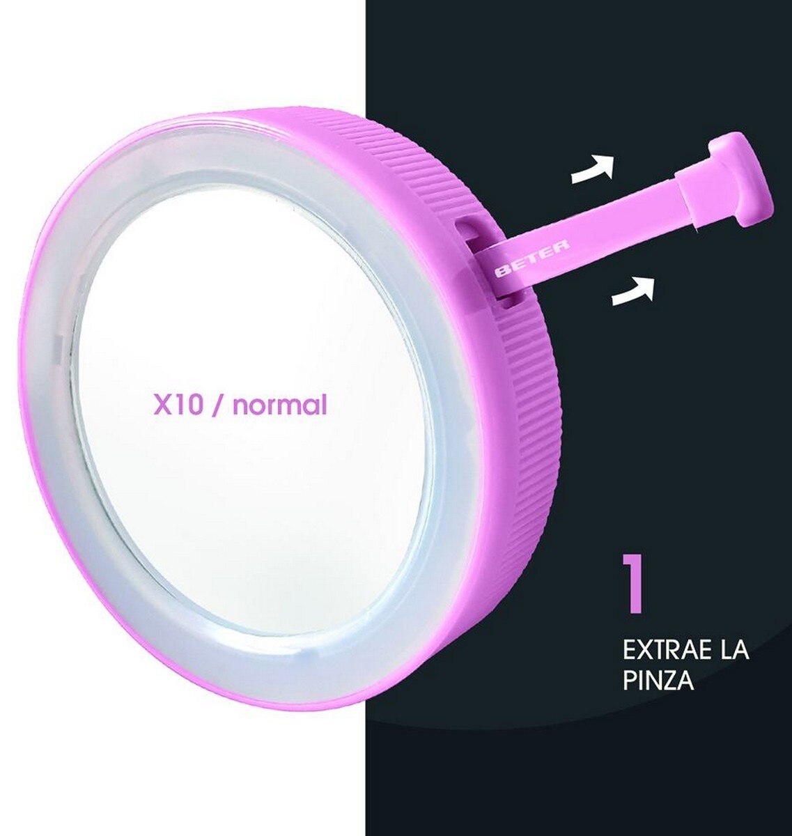 Espelho Duplo com Pinça e Luz Led - 1 un 6